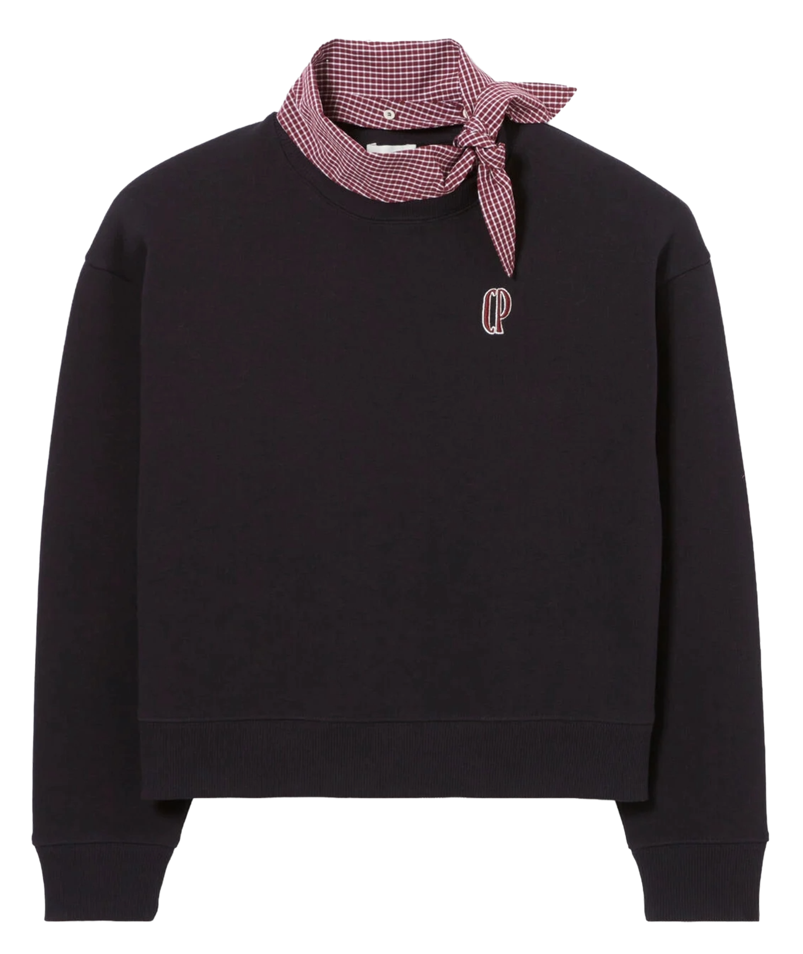 Sweat col rond en coton mélangé CLAUDIE PIERLOT Bleu