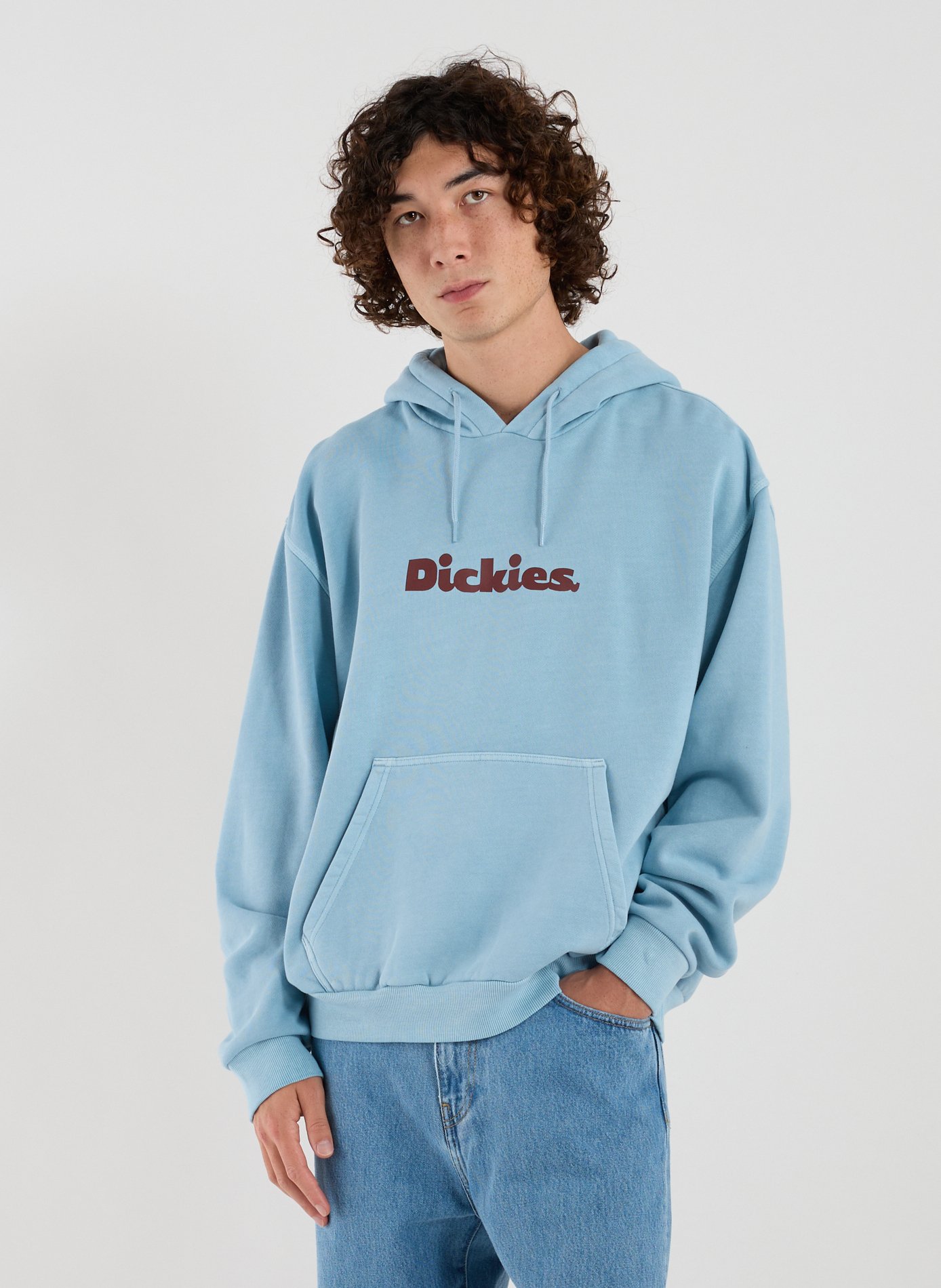 DICKIES Hoodie en coton mélangé Bleu