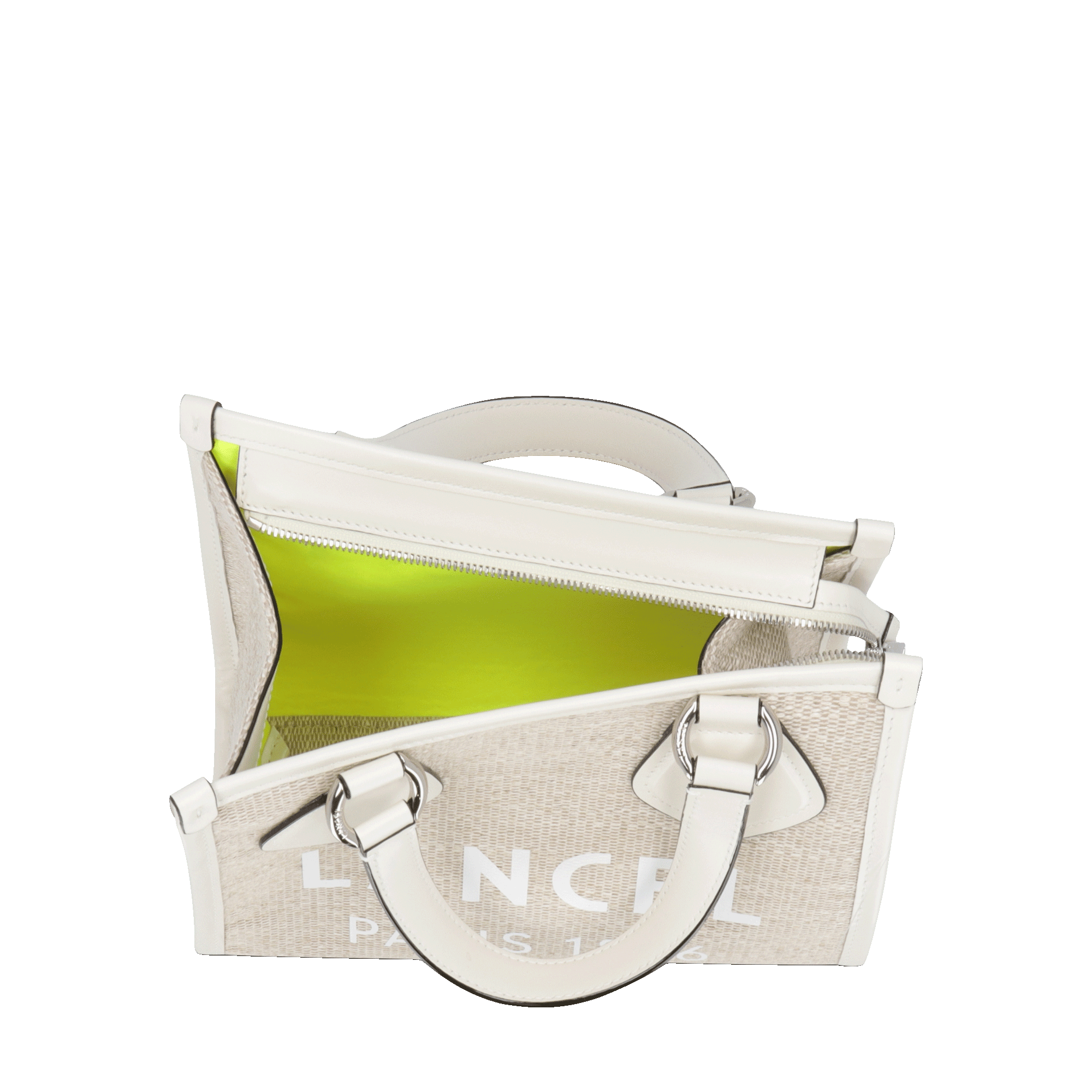 Cabas zippé s - summer tote LANCEL Blanc