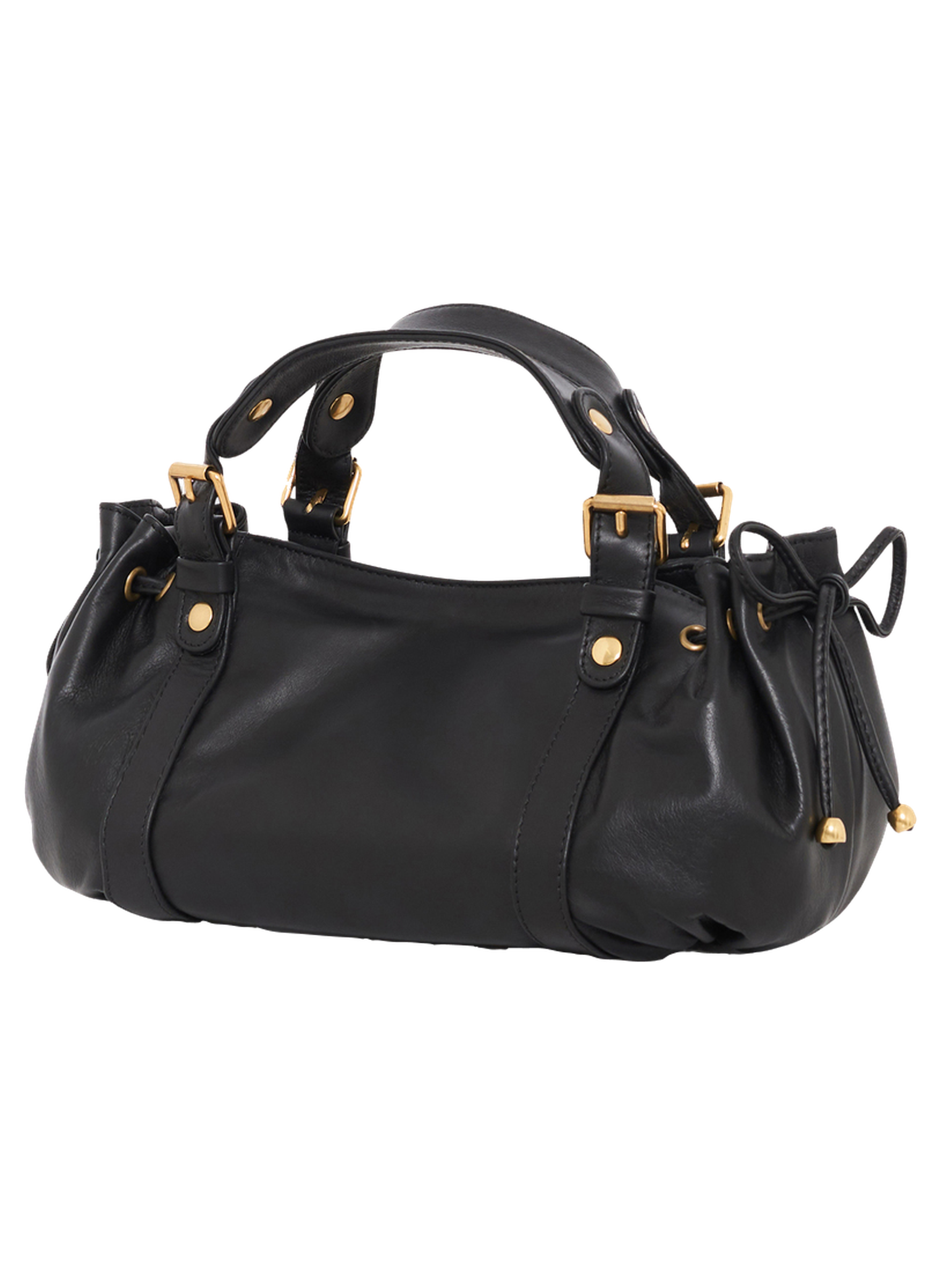 Mini sac à main en cuir – 12h GERARD DAREL Noir