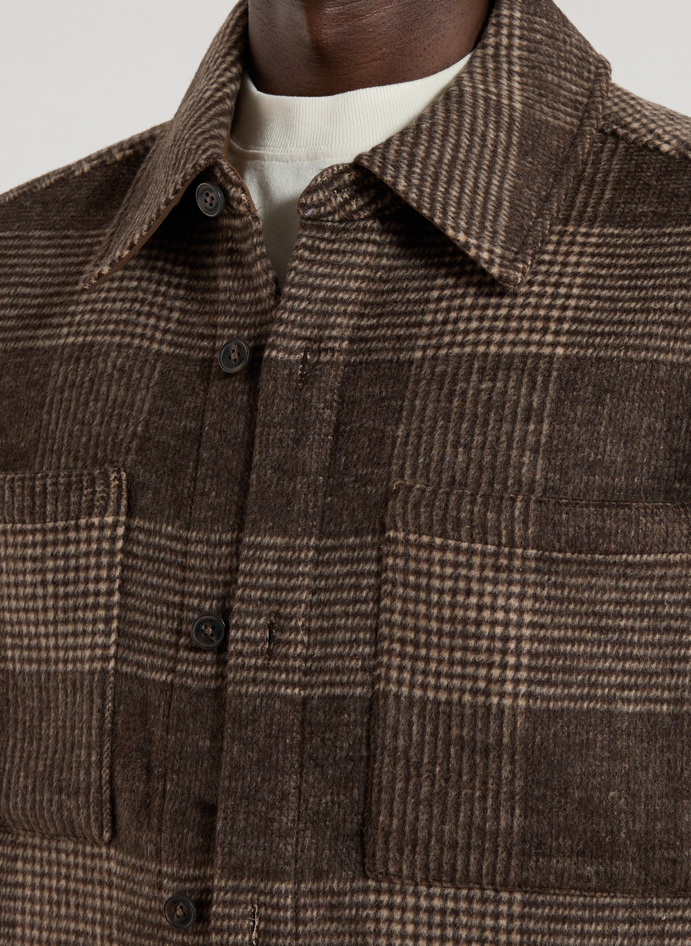 Check overshirt HOLZWEILER Brown