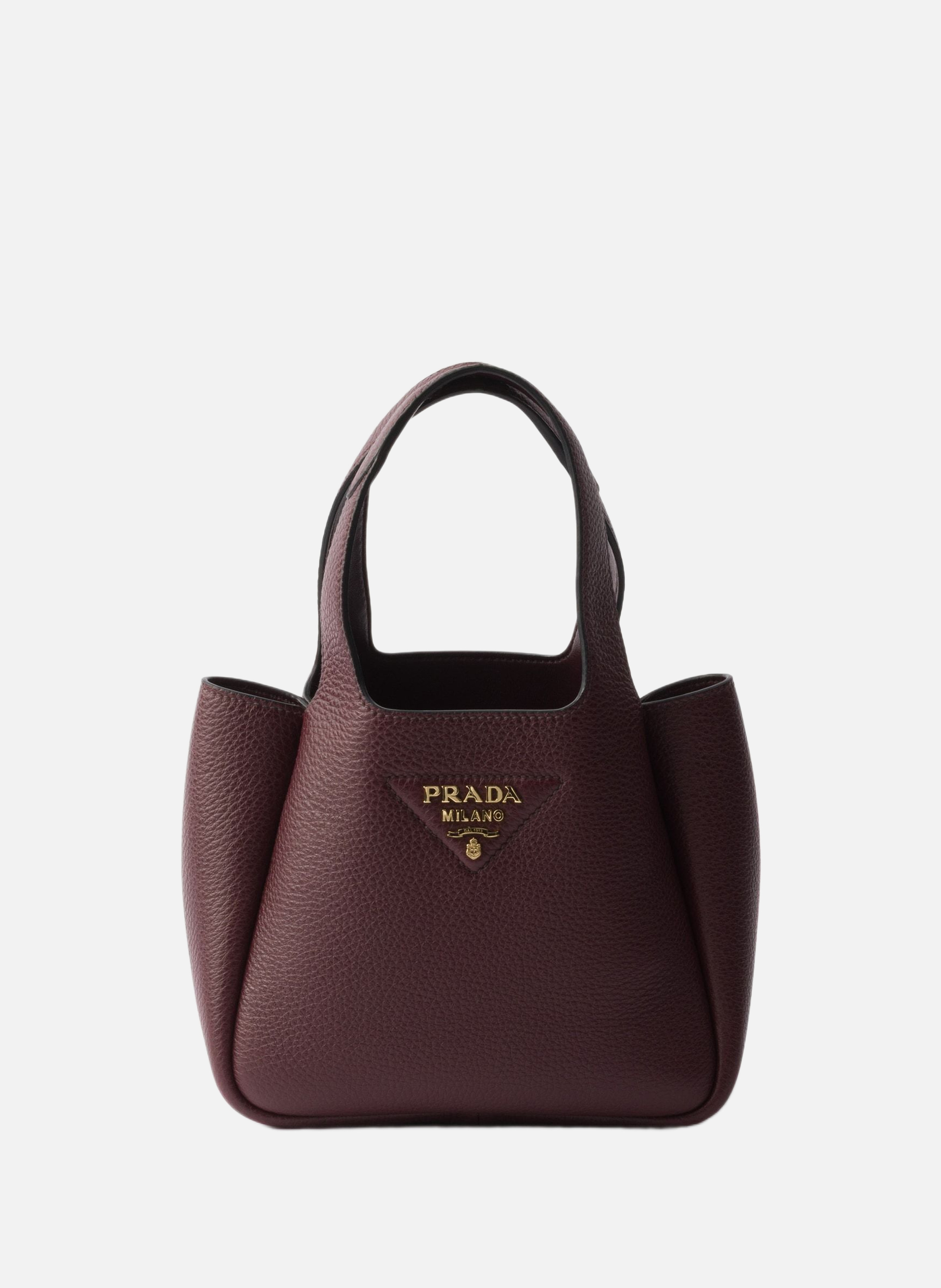 PRADA Mini sac à main en cuir Rouge