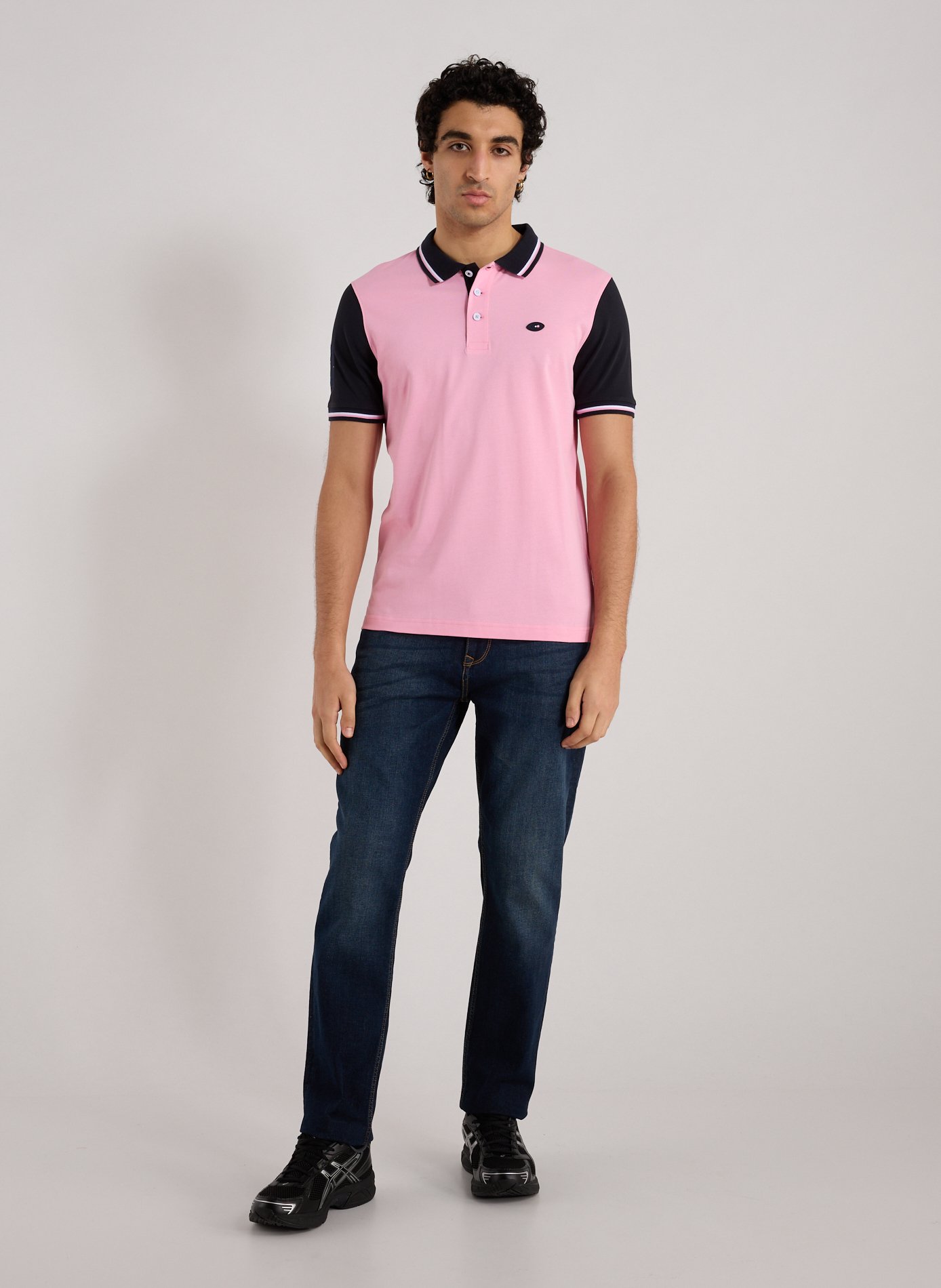 Polo à manches courtes en coton EDEN PARK Rose