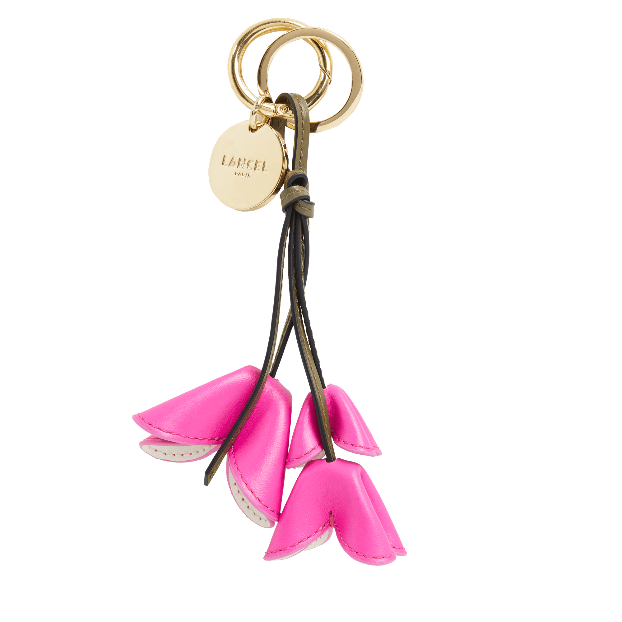 Porte-clés tutti fleuri de lancel en cuir LANCEL Rose