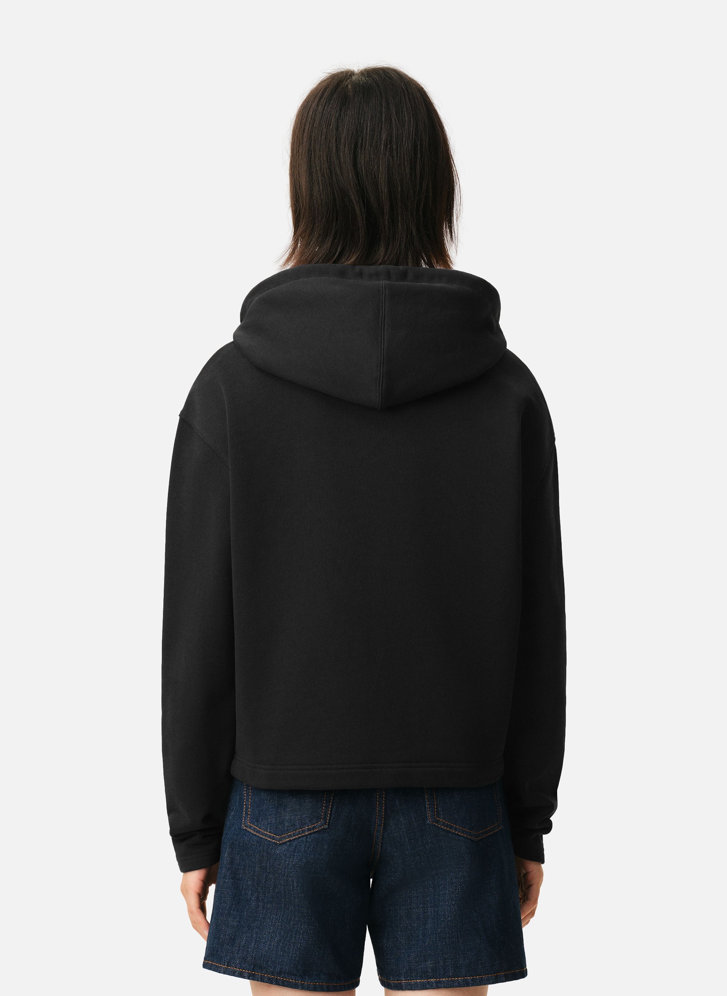 Hoodie zippé ami de coeur en coton AMI PARIS Noir