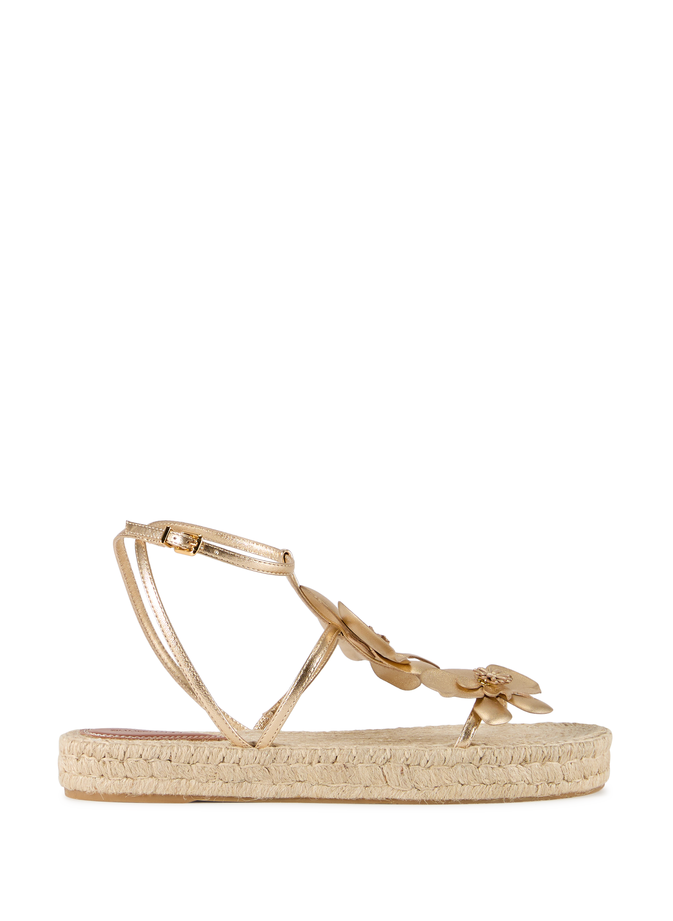 Sandales fleur en cuir ZIMMERMANN Doré