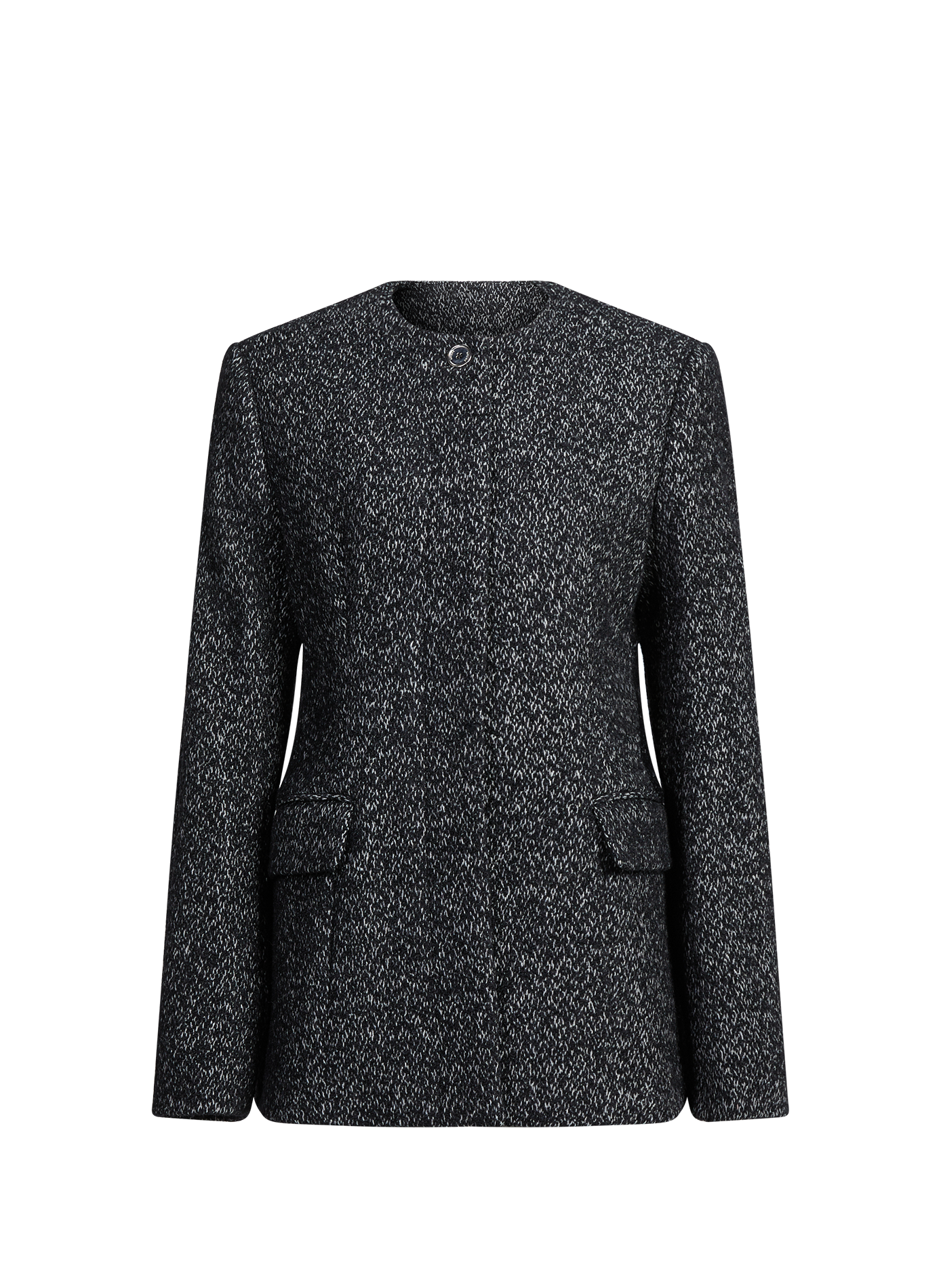 Veste cintrée sans col en laine mélangée TOTEME Multicolour