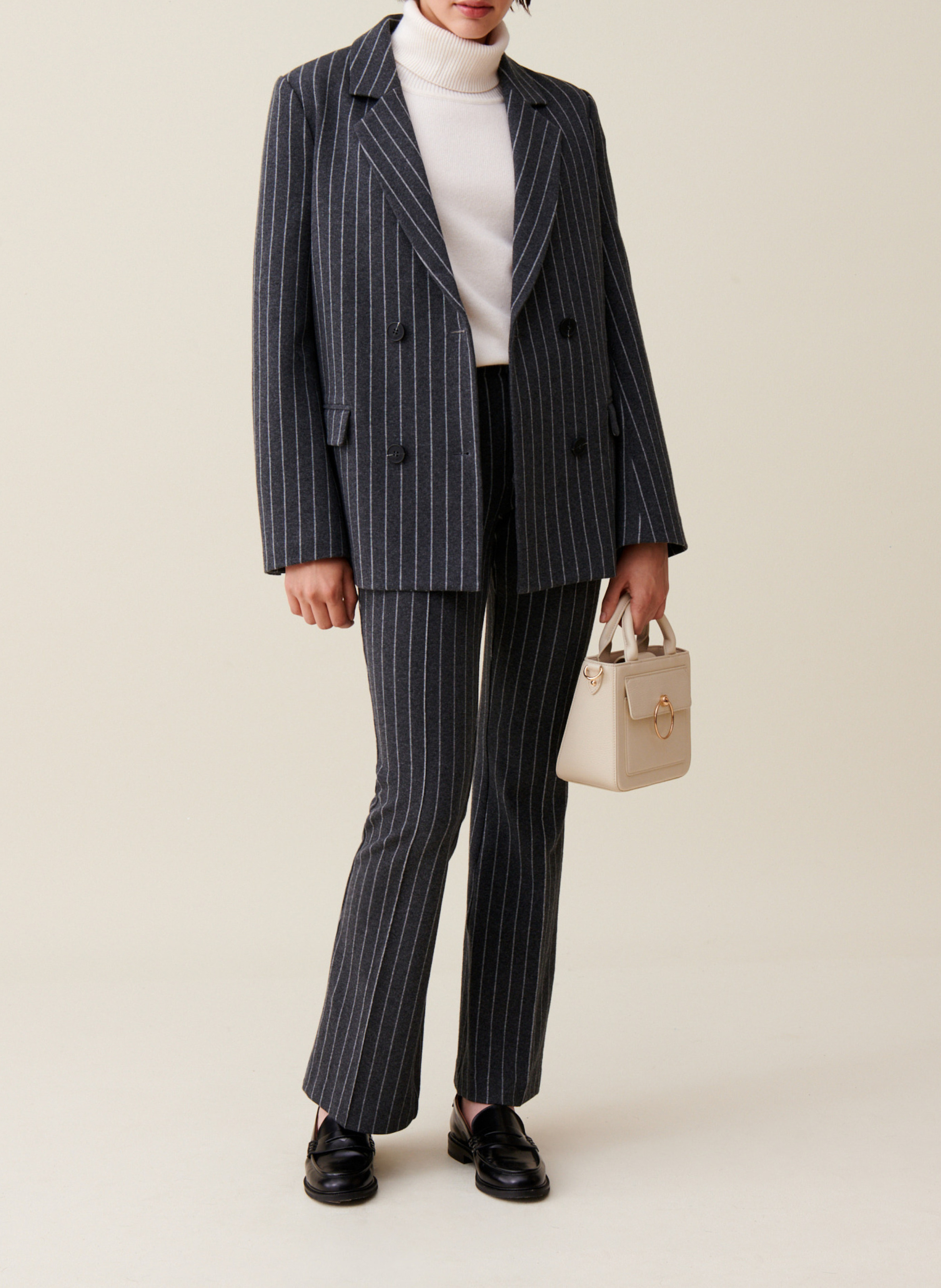 Veste de tailleur droite en coton mélangé CLAUDIE PIERLOT Multicolore