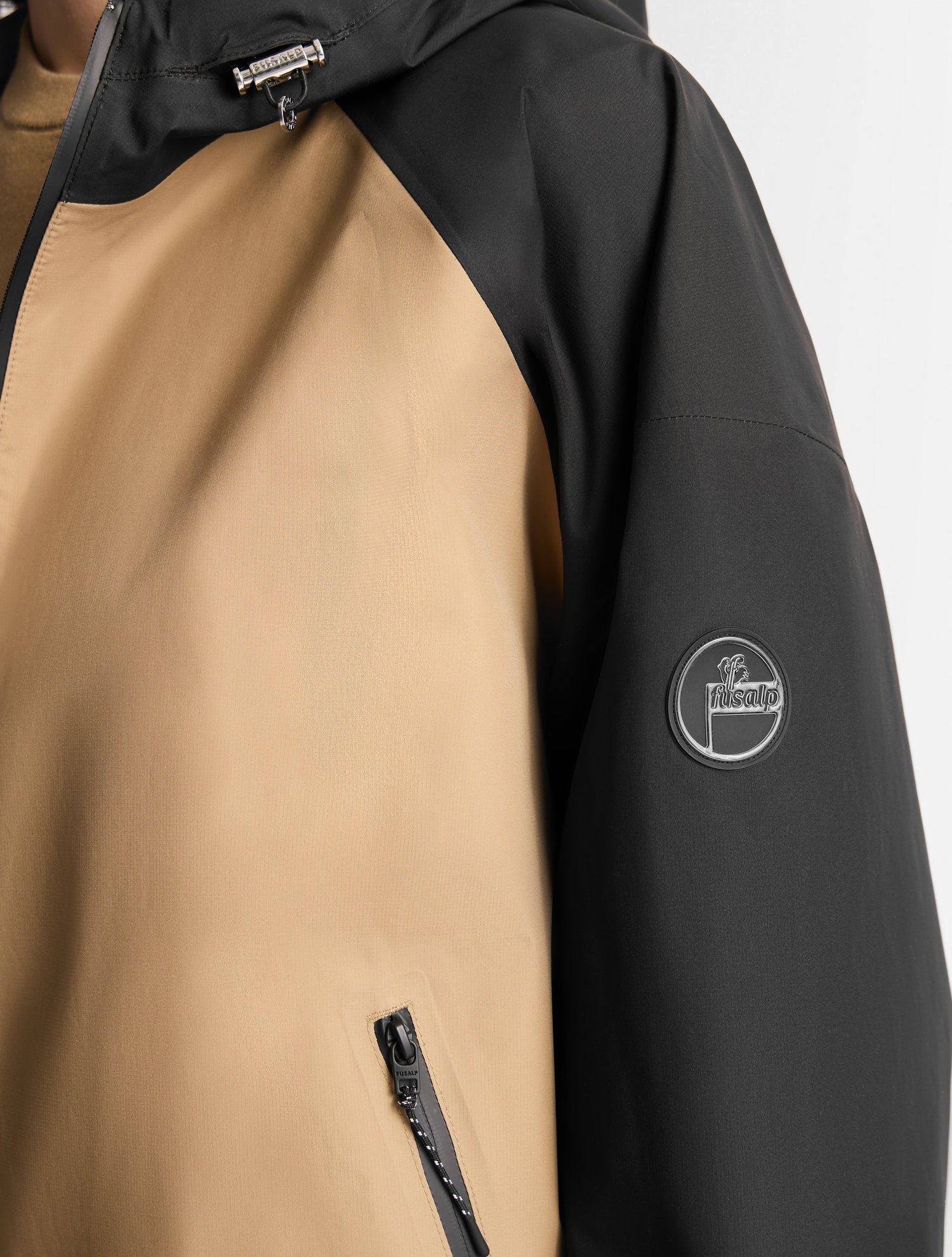 Blouson syarane col capuche coupe regular FUSALP Beige