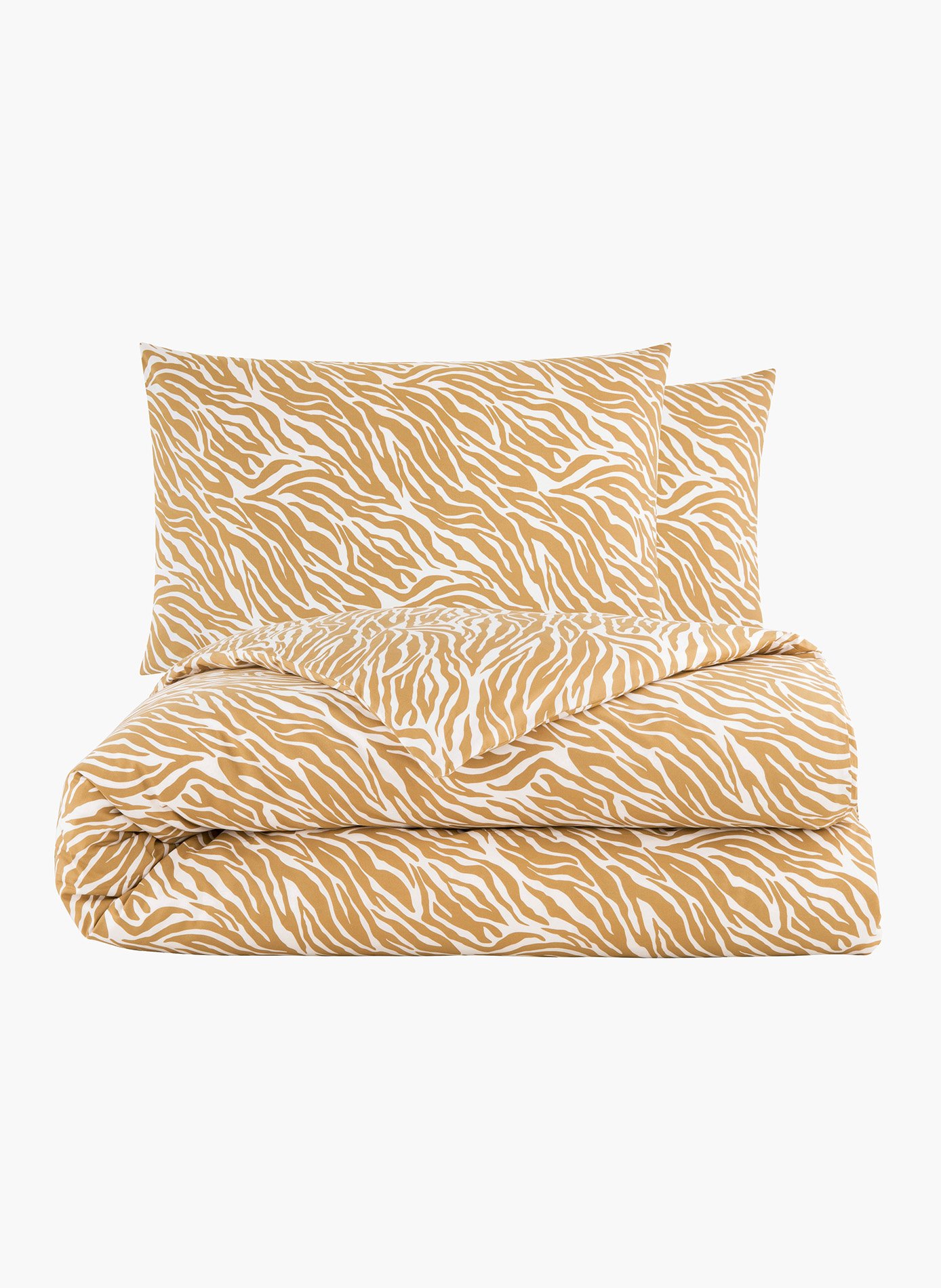 Pack housse de couette + taie(s) d'oreiller le zebre ANNE DE SOLENE Marron