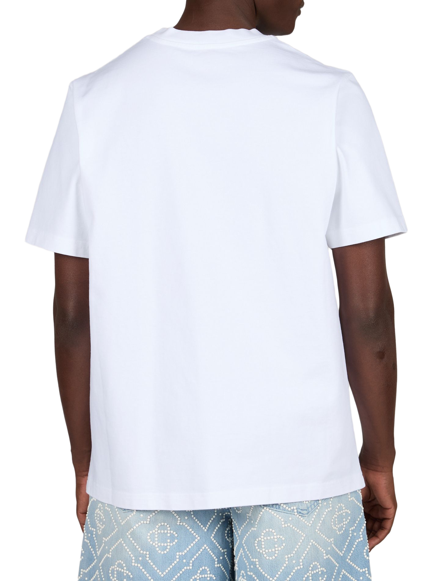 Biker-style cotton t-shirt CASABLANCA PARIS White