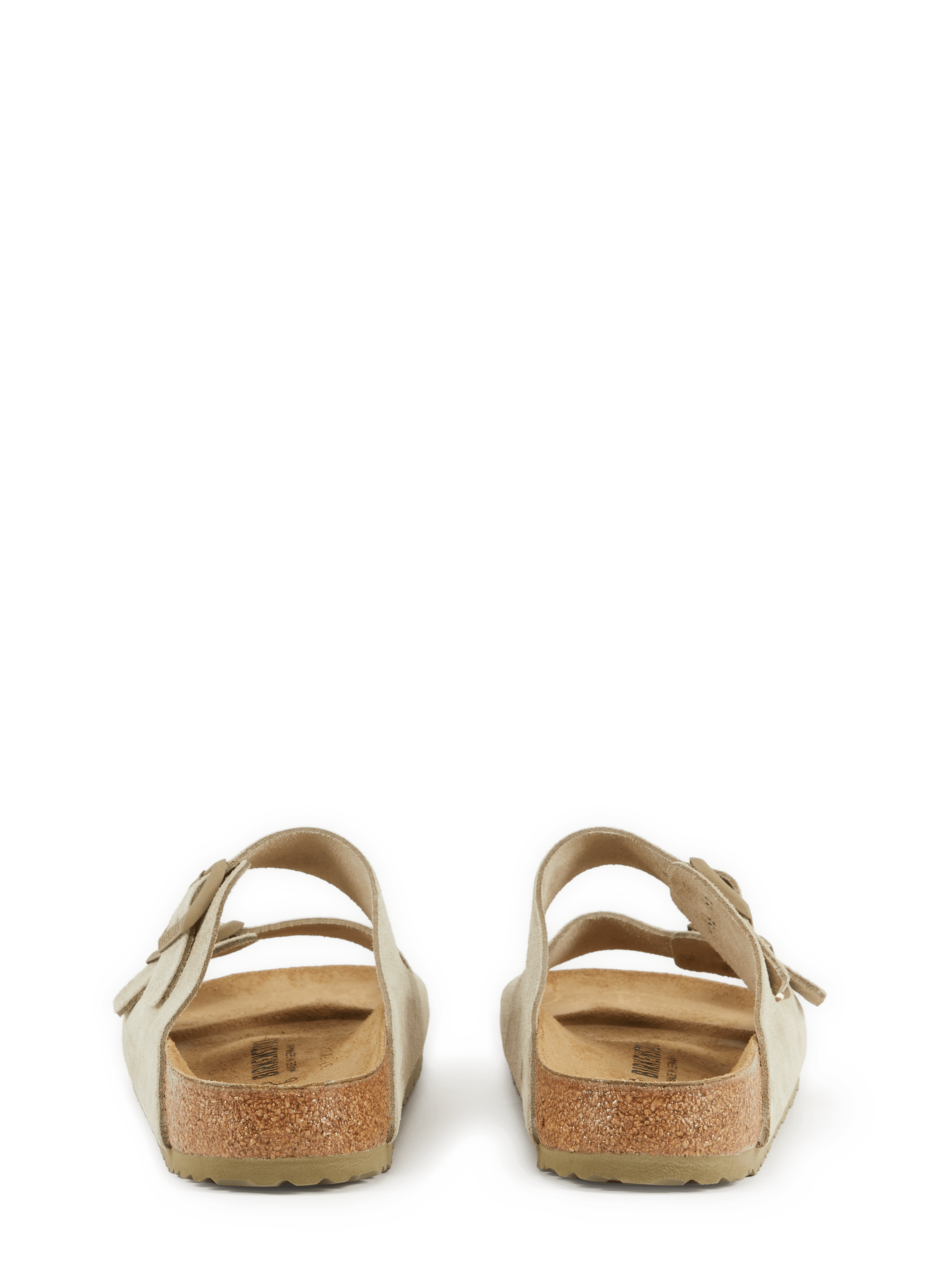 Sandales Arizona en cuir suédé BIRKENSTOCK Beige