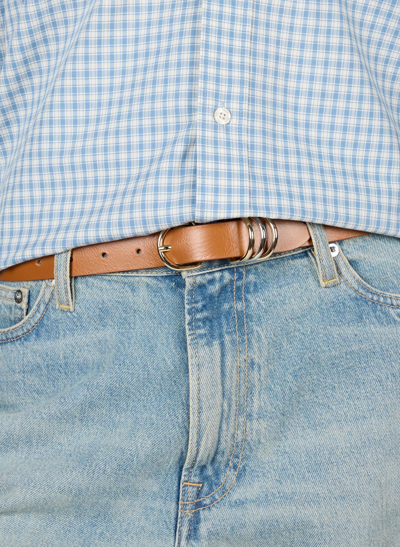Ceinture Emilien en cuir PETITE MENDIGOTE Marron