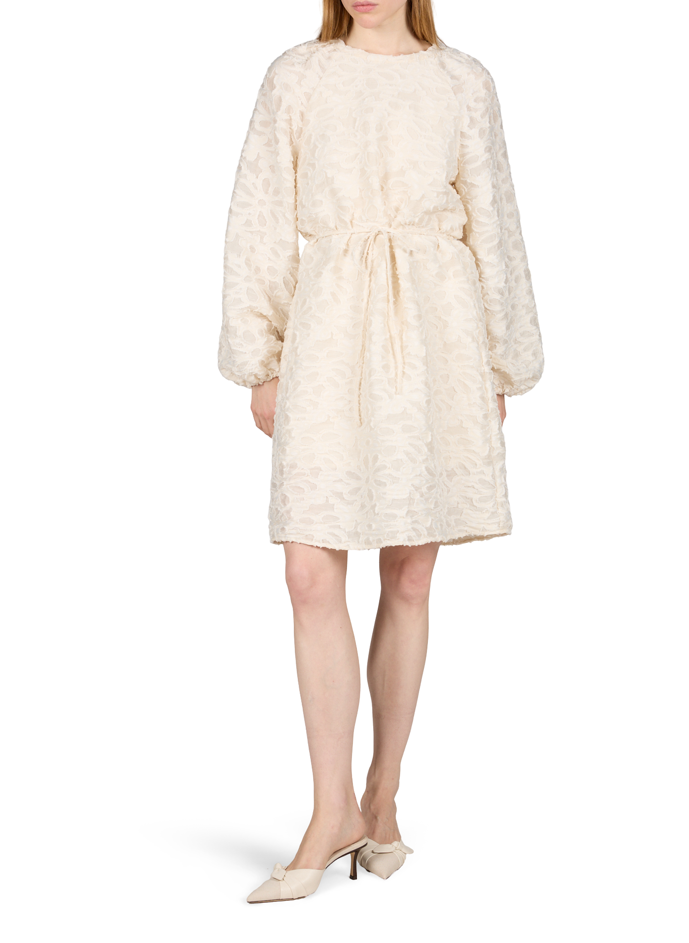 Robe droite texturée OBJECT Blanc