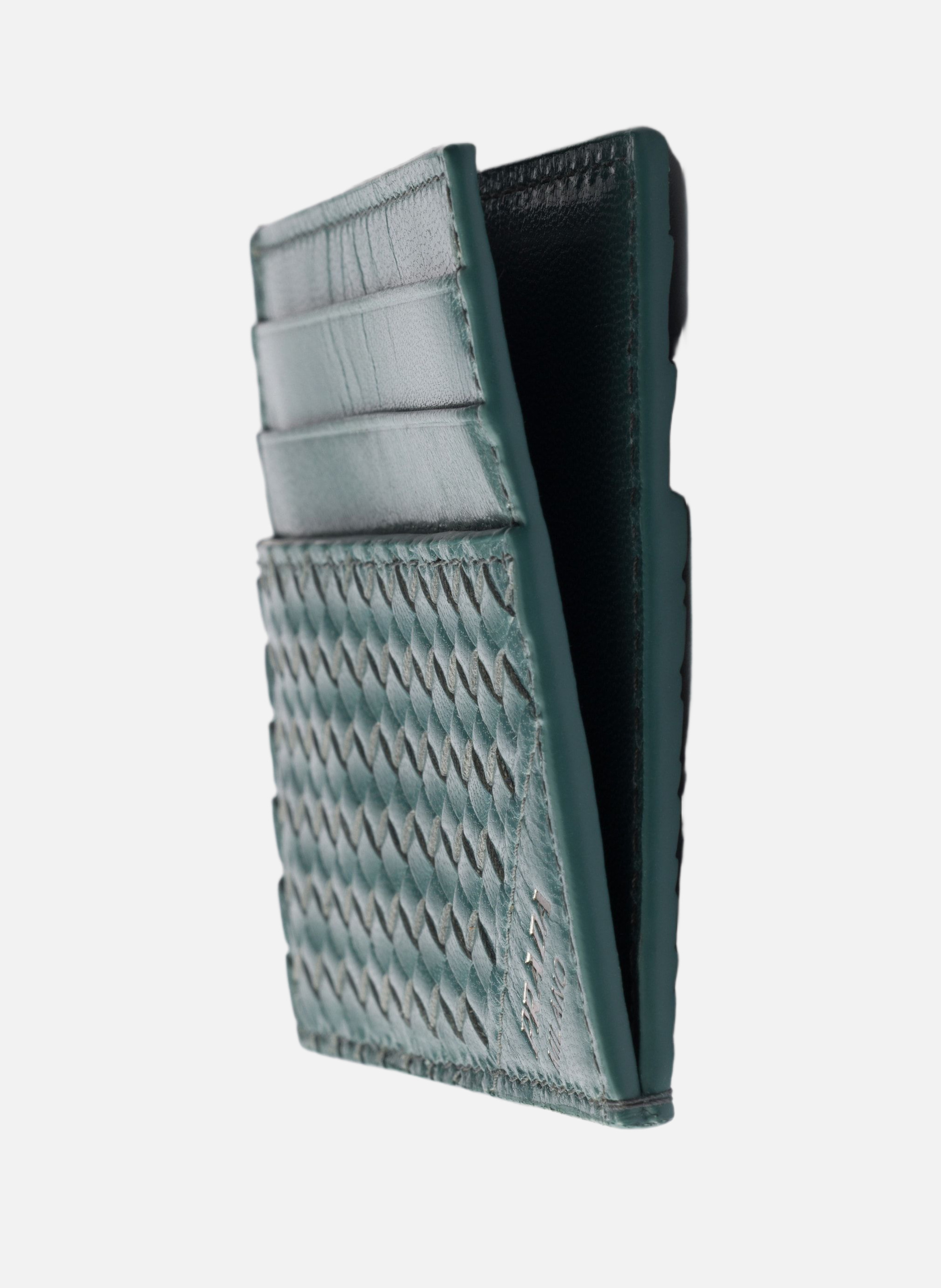 Porte-cartes en cuir PRADA Bleu