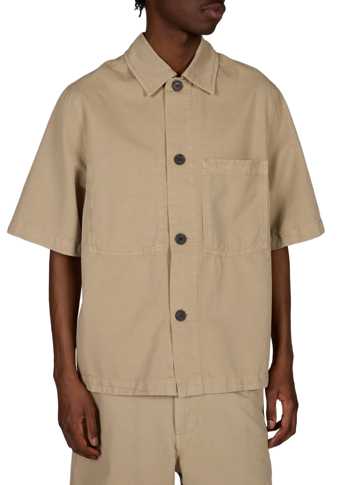 Kurzarmhemd mit Knöpfen ANNARR Beige