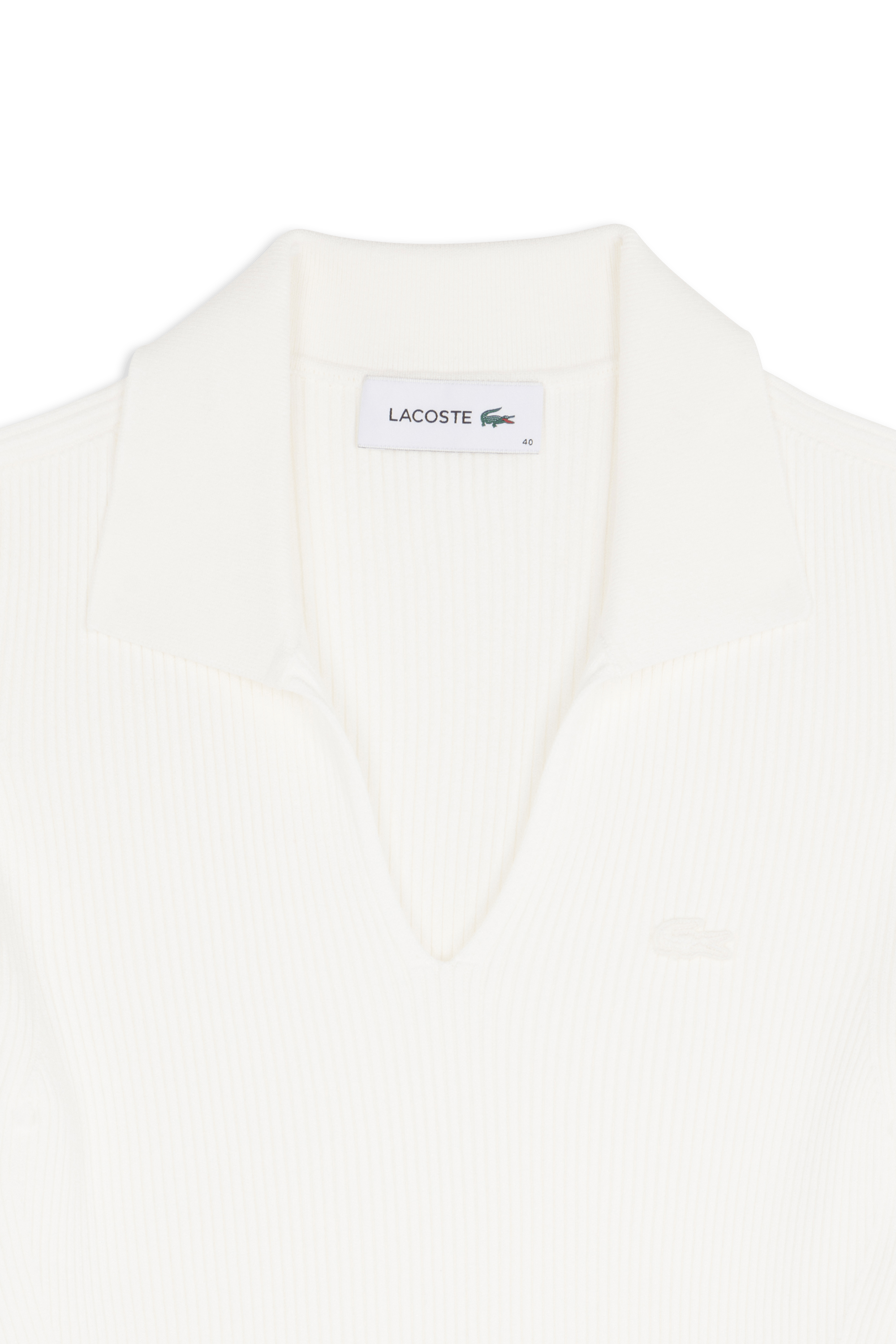 Polo tricot LACOSTE Blanc