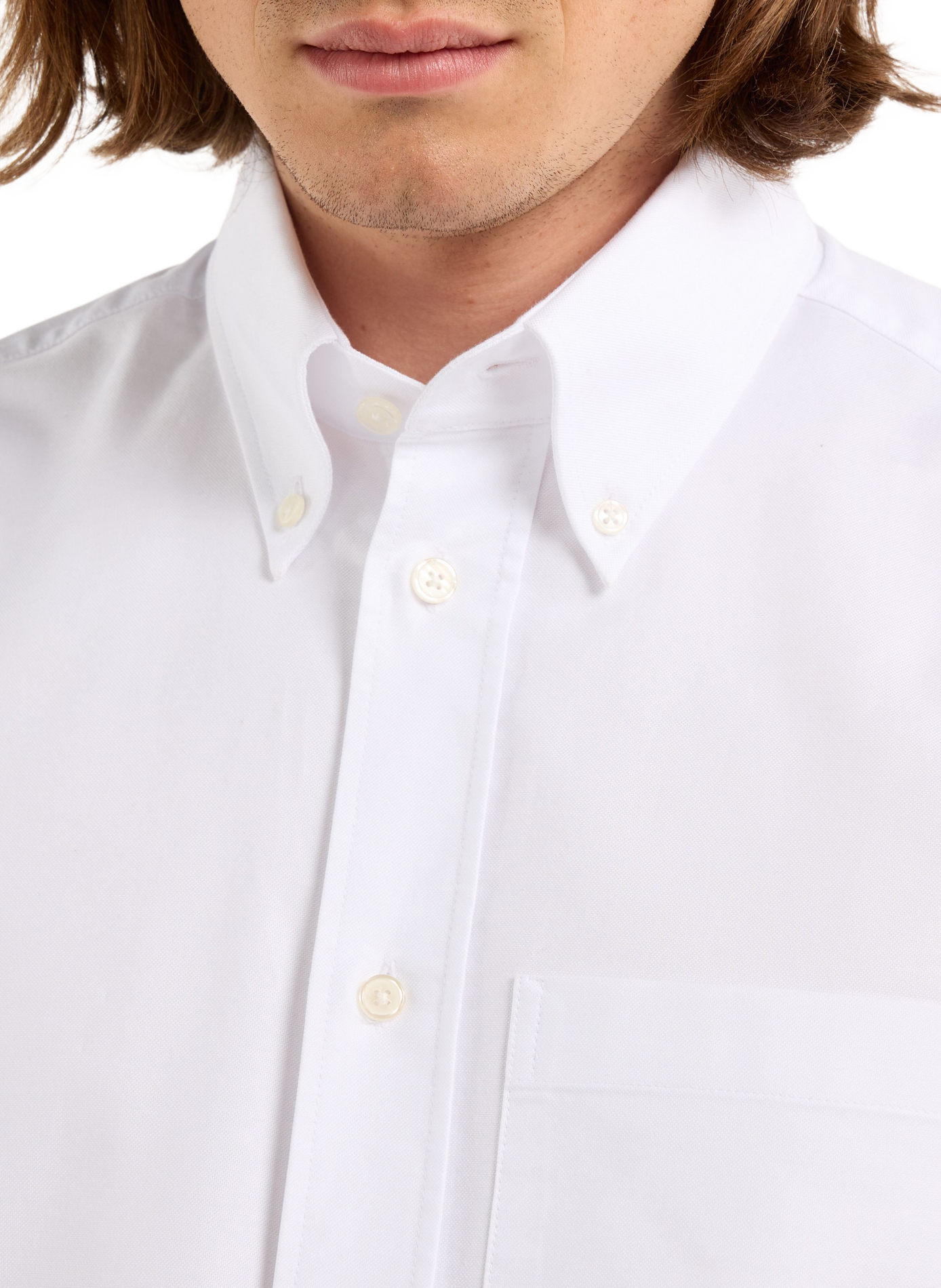Chemise Amen en coton SAISON 1865 Blanc