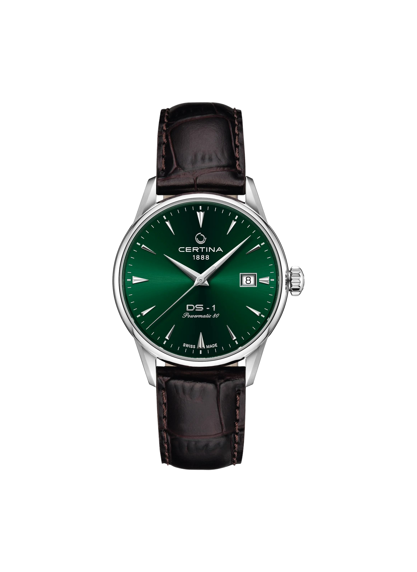 Montre automatique DS-1 en cuir CERTINA Vert