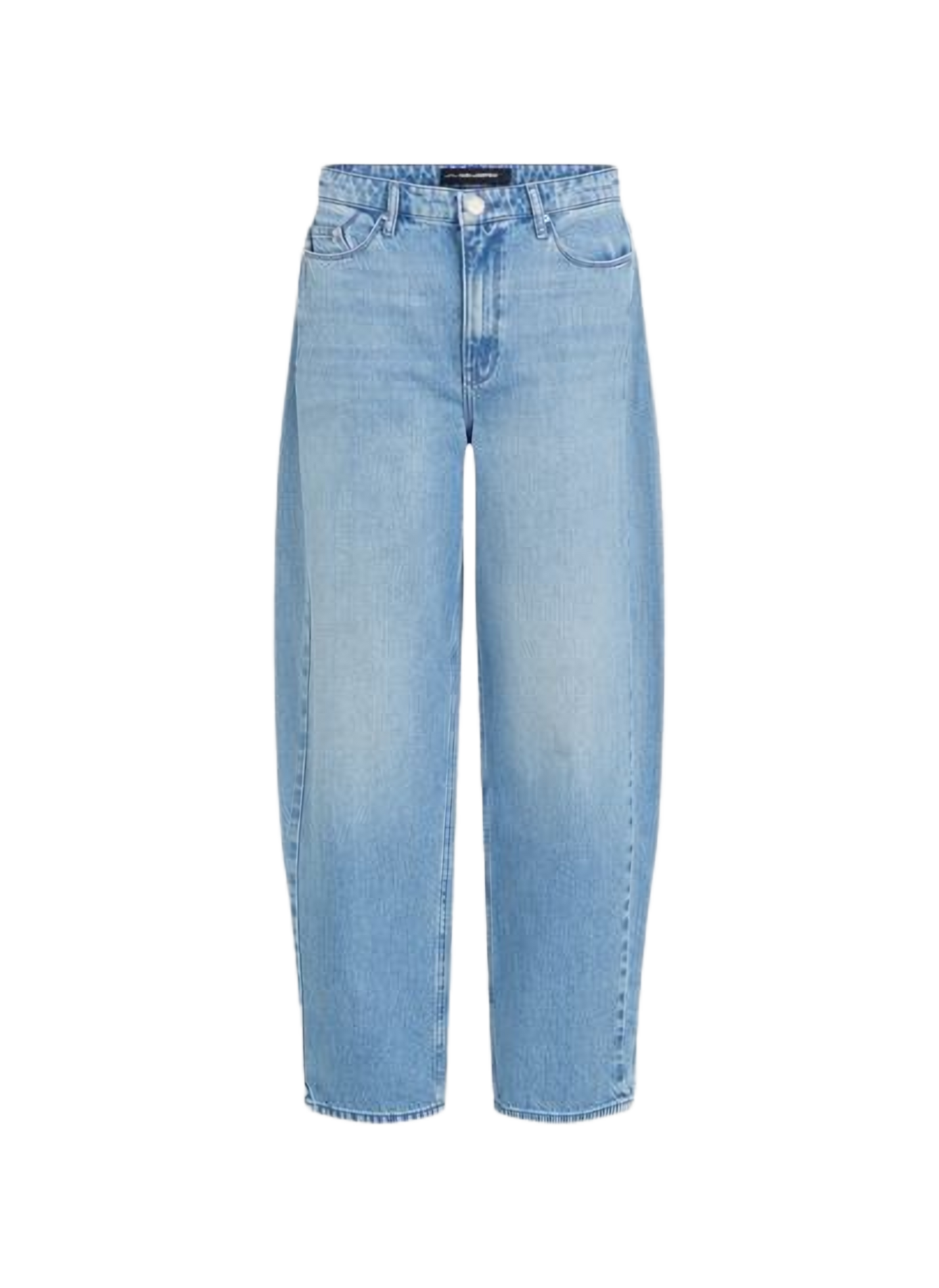 Pantalón ancho de algodón KARL LAGERFELD Azul