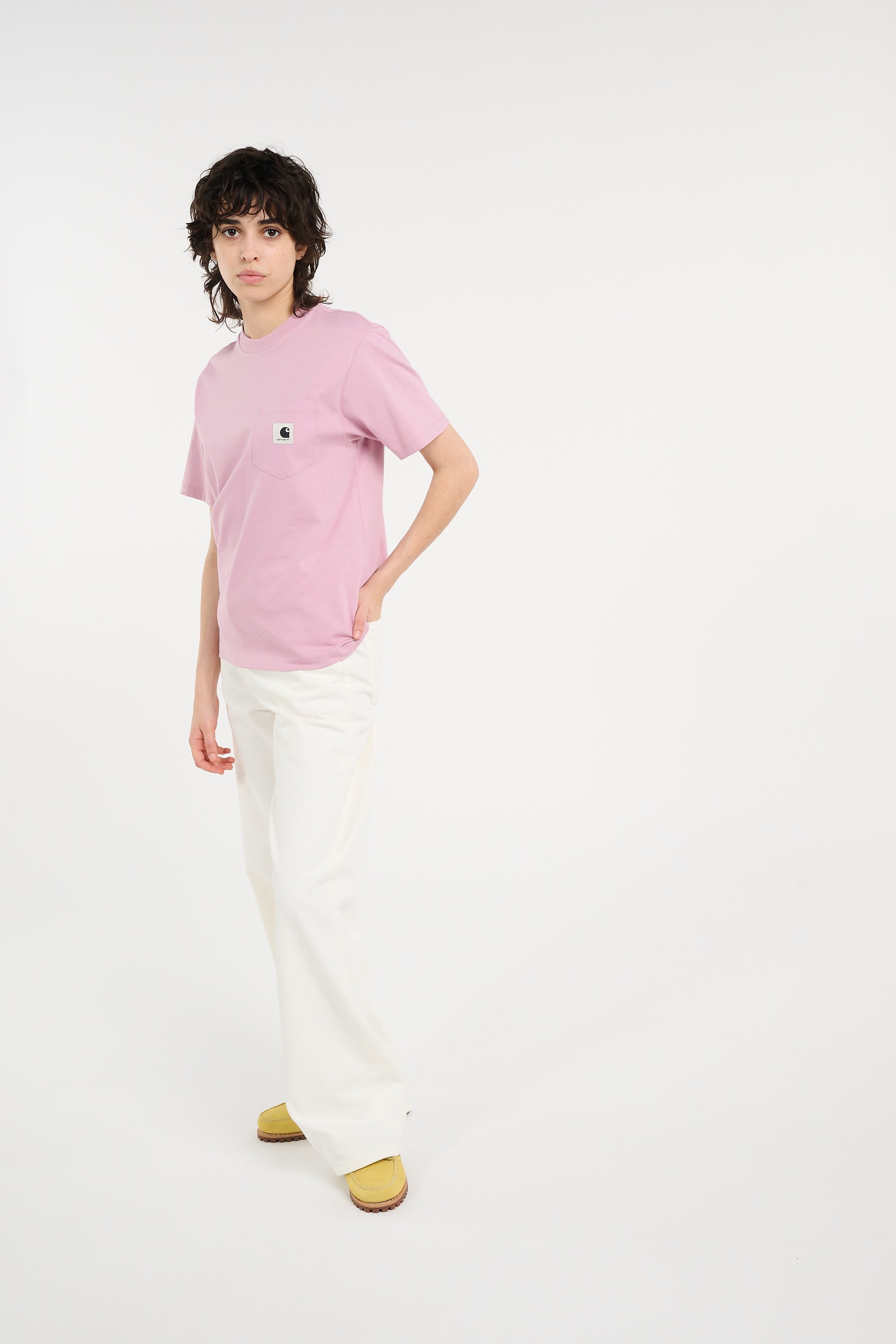 T-shirt w' s/s pocket t-shirt CARHARTT WIP Rose