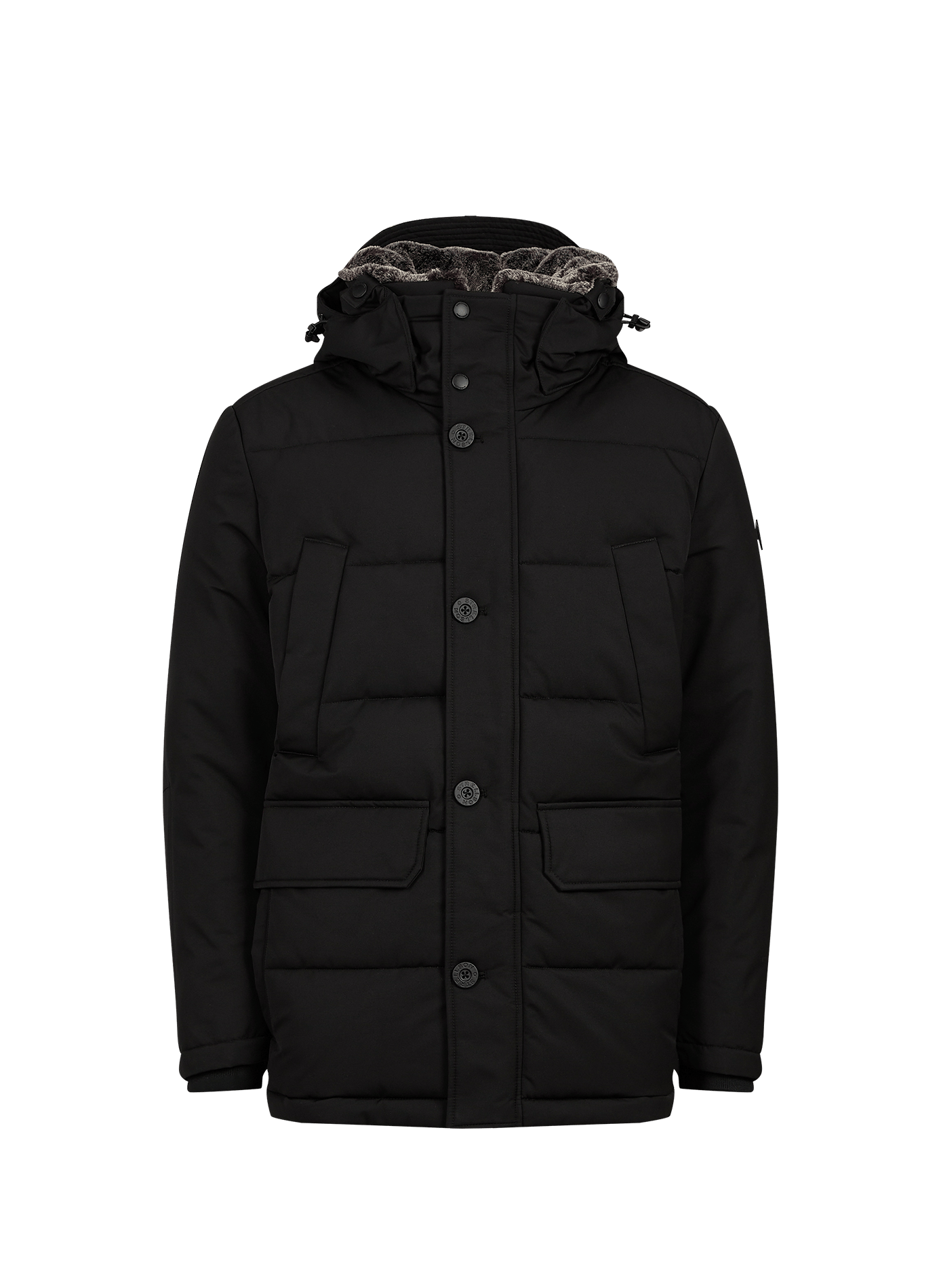 Piumino oversize con cappuccio STRELLSON Nero