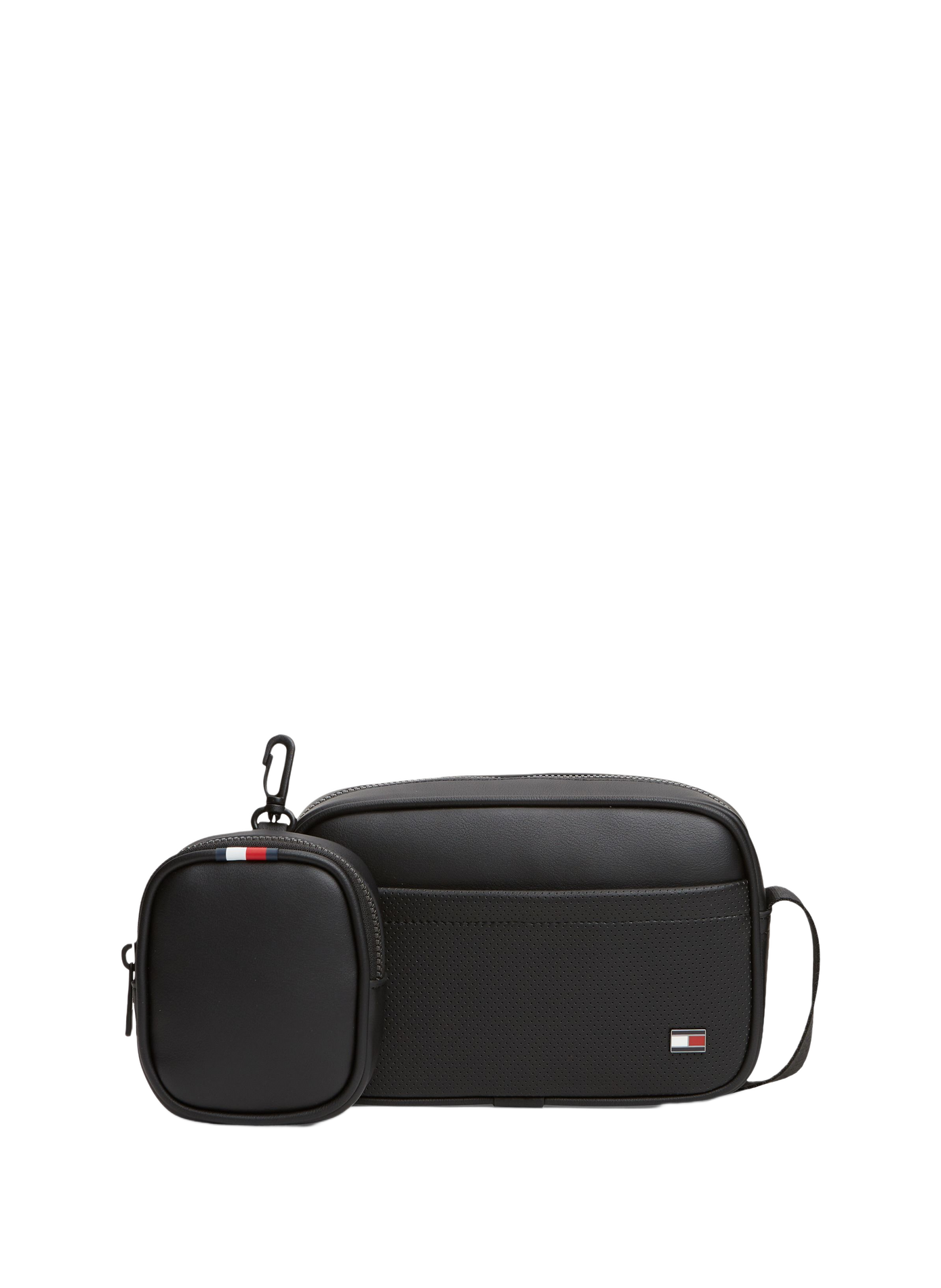 Smooth zip shoulder bag TOMMY HILFIGER Black