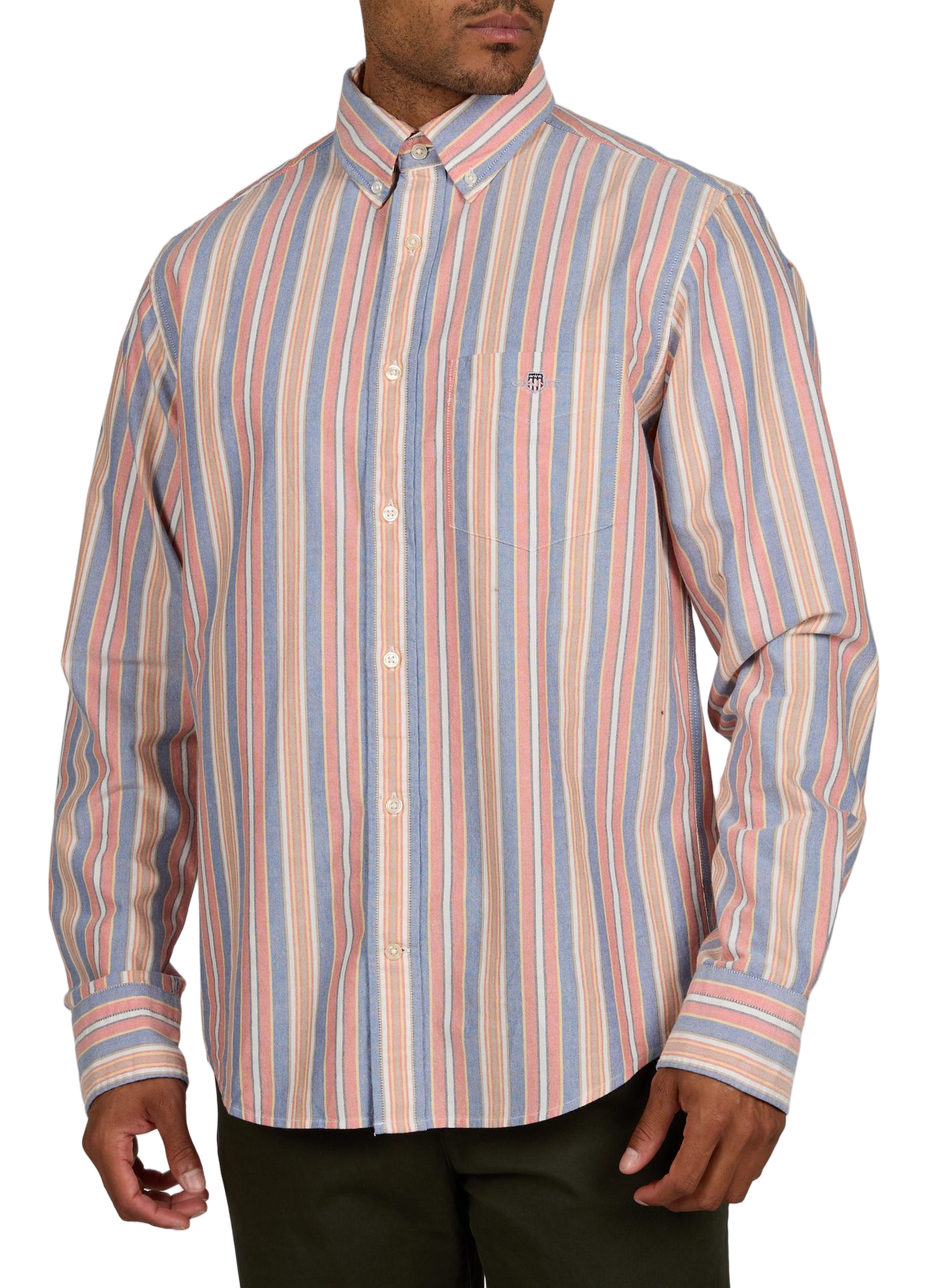 Chemise à rayures en coton GANT Multicolore