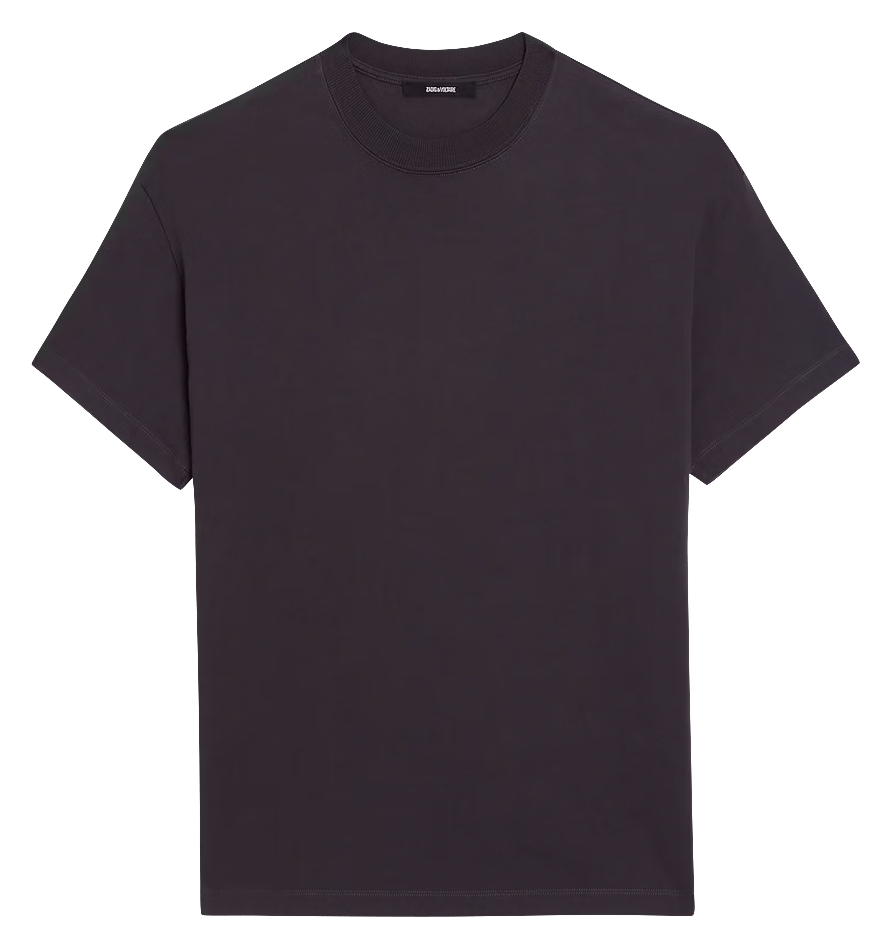 T-shirt met ronde hals en rechte pasvorm van bedrukte katoen door teddyx. ZADIG&VOLTAIRE Grijs