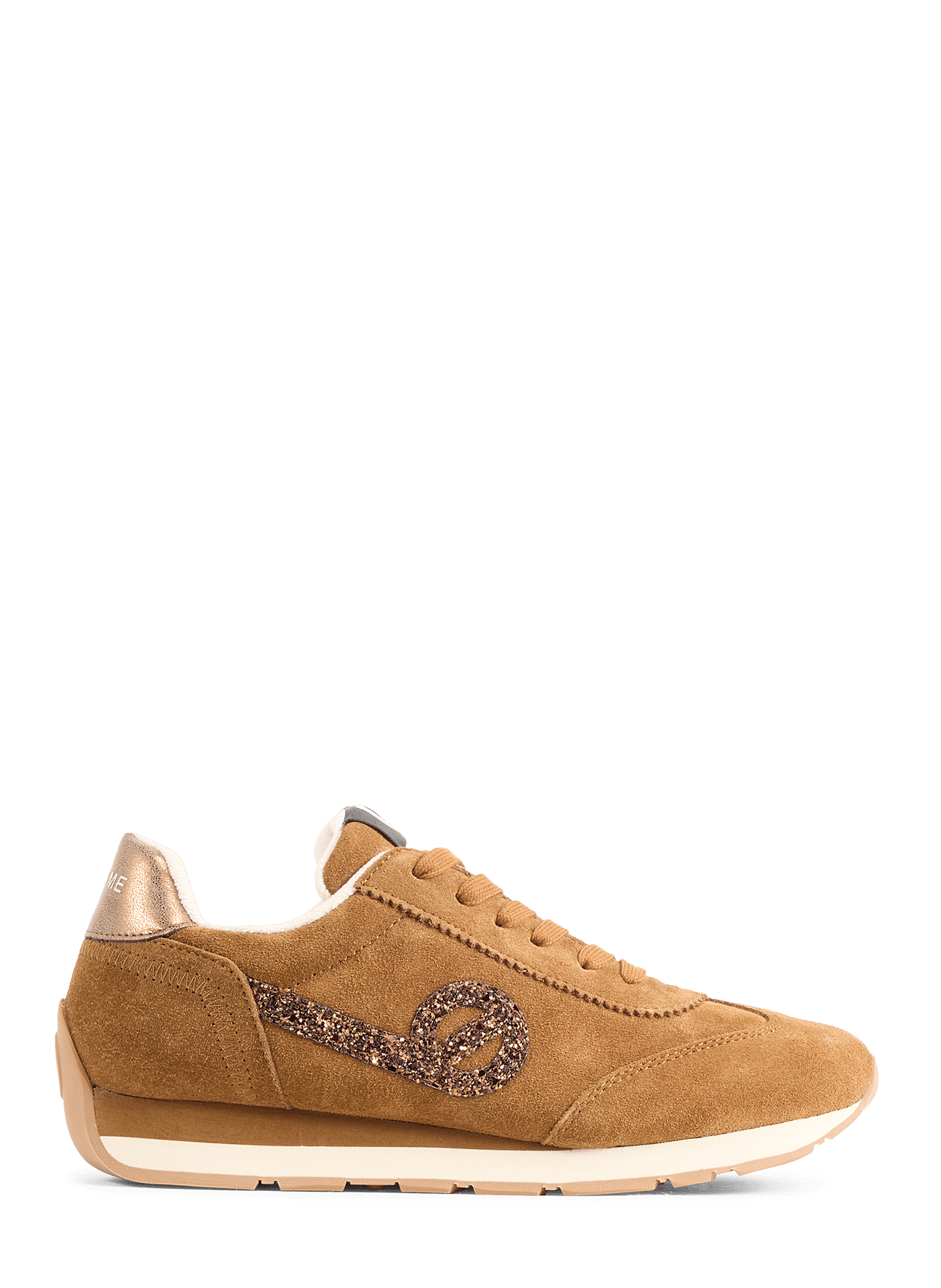 City Run Jogger leather suede sneakers NO NAME Brown