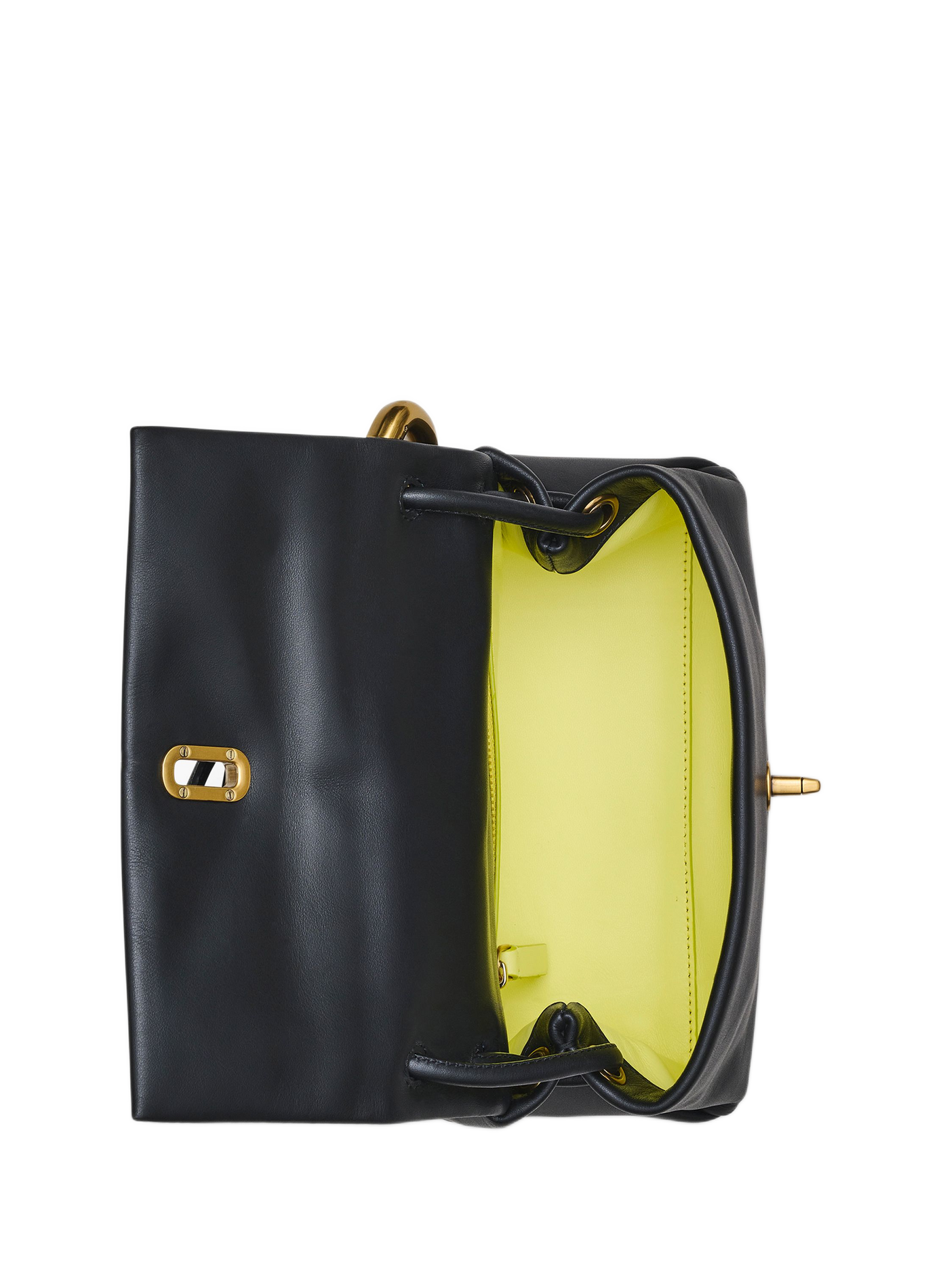 Die Mini-Doppeltasche aus glattem Leder MARC JACOBS Schwarz