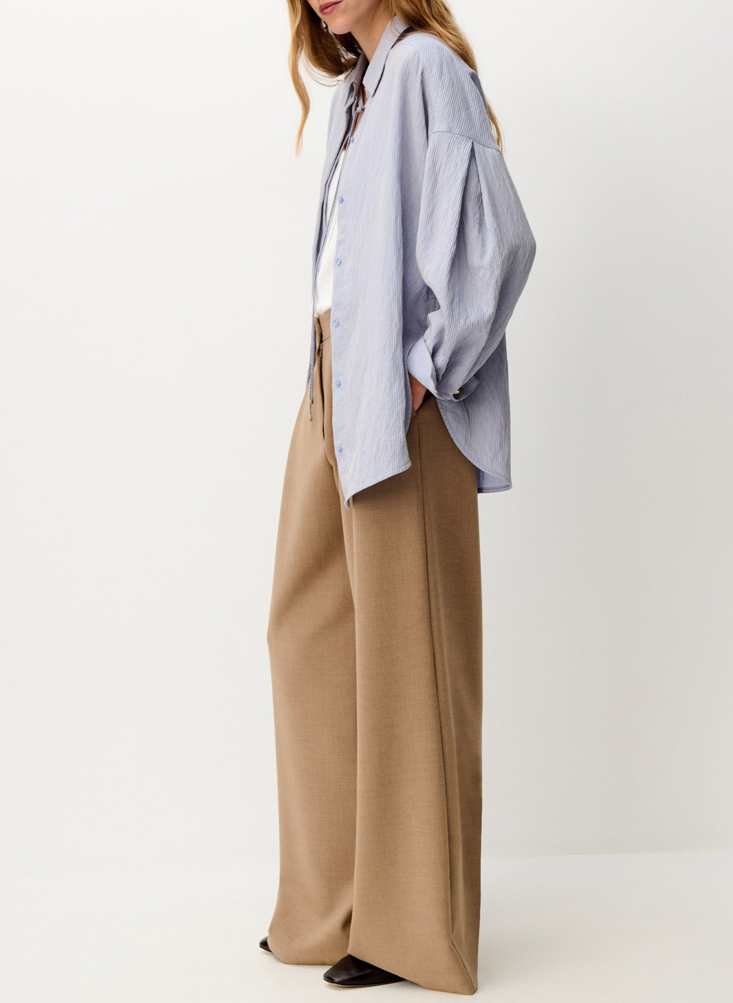 Chemise droite col classique liza SESSUN Bleu