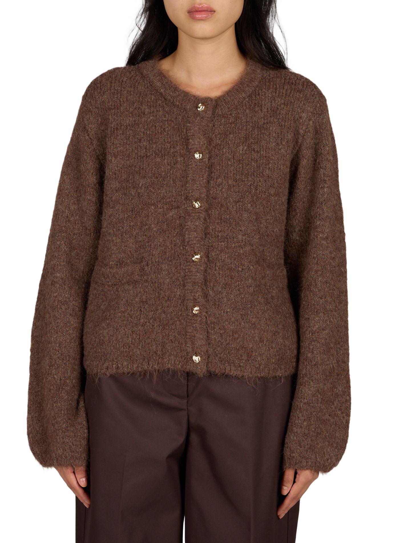 Weiter Cardigan OBJECT Braun