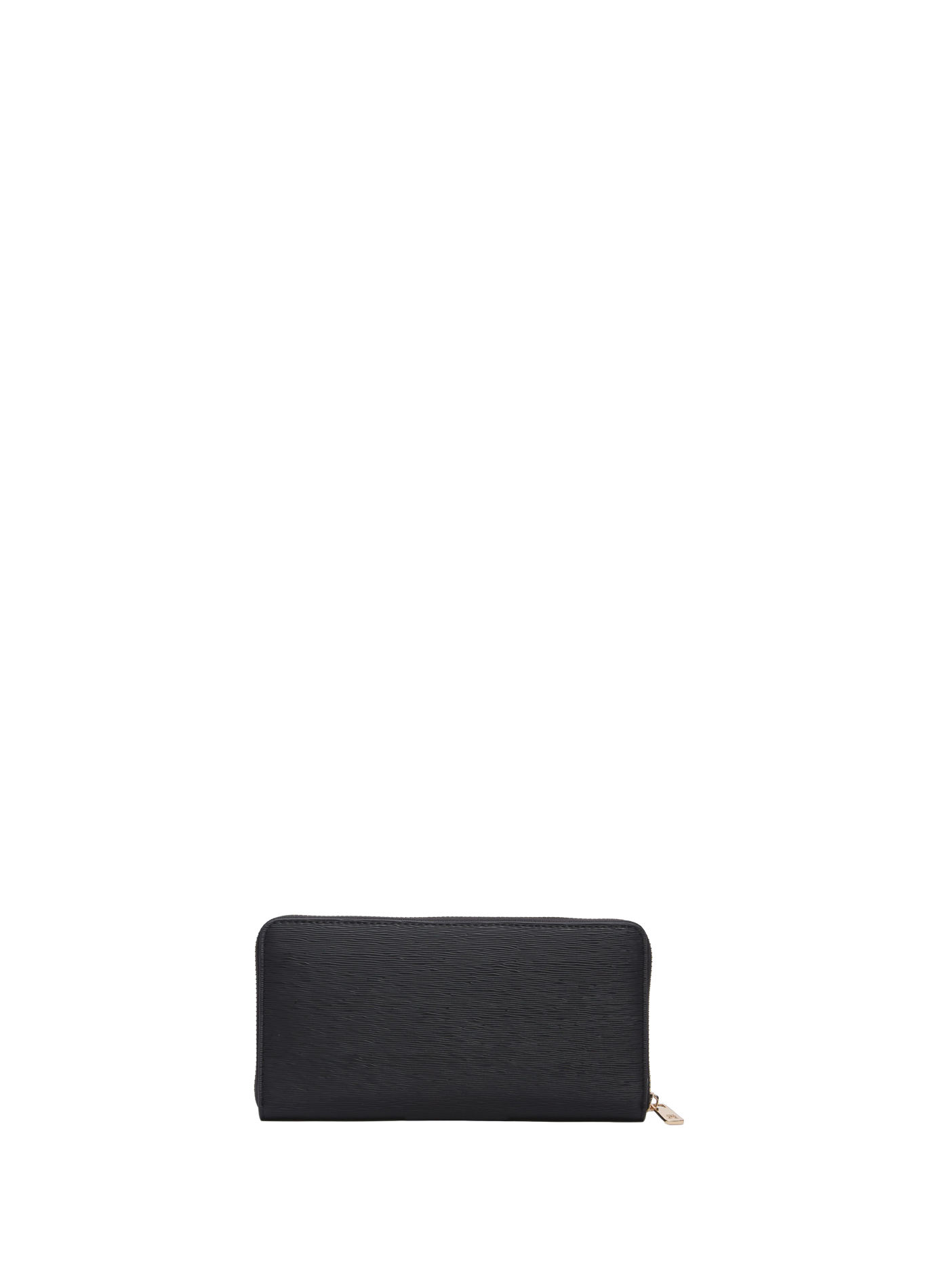 Plain zip-around wallet TOMMY HILFIGER Black