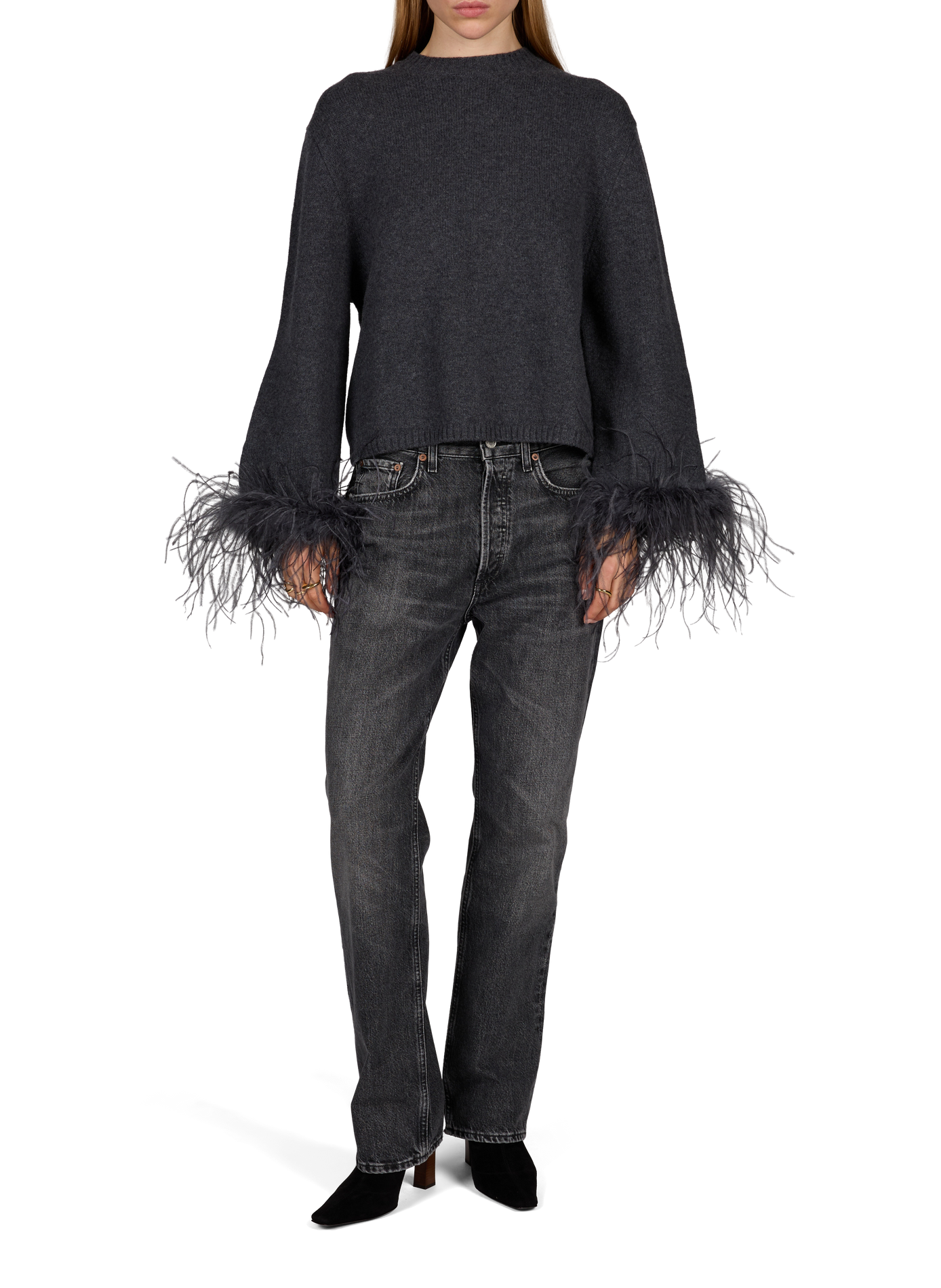 MYBIRD oversized wool sweater BERENICE Grey
