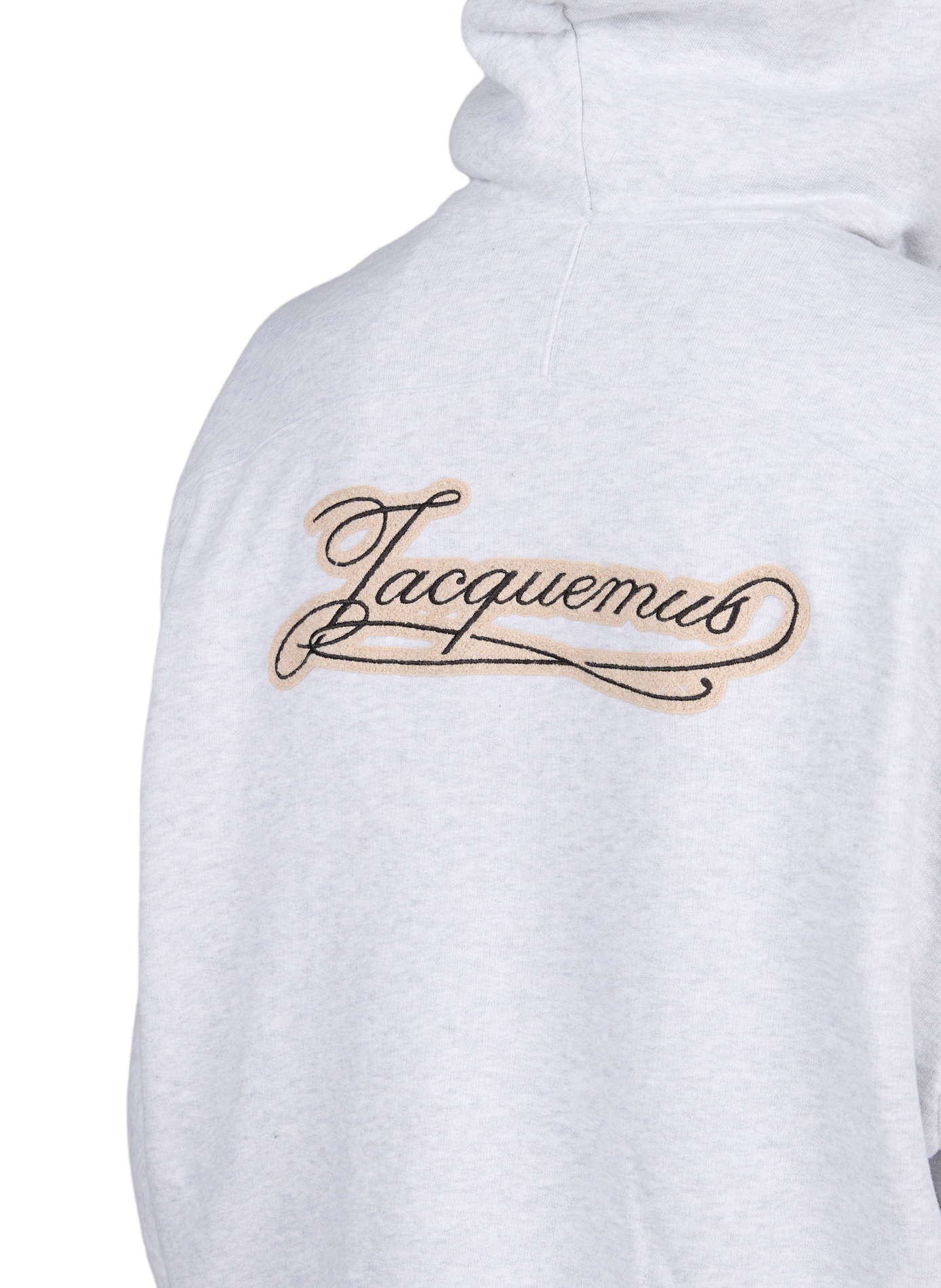 Ruime katoenen sweater met rits Torneo JACQUEMUS Grijs