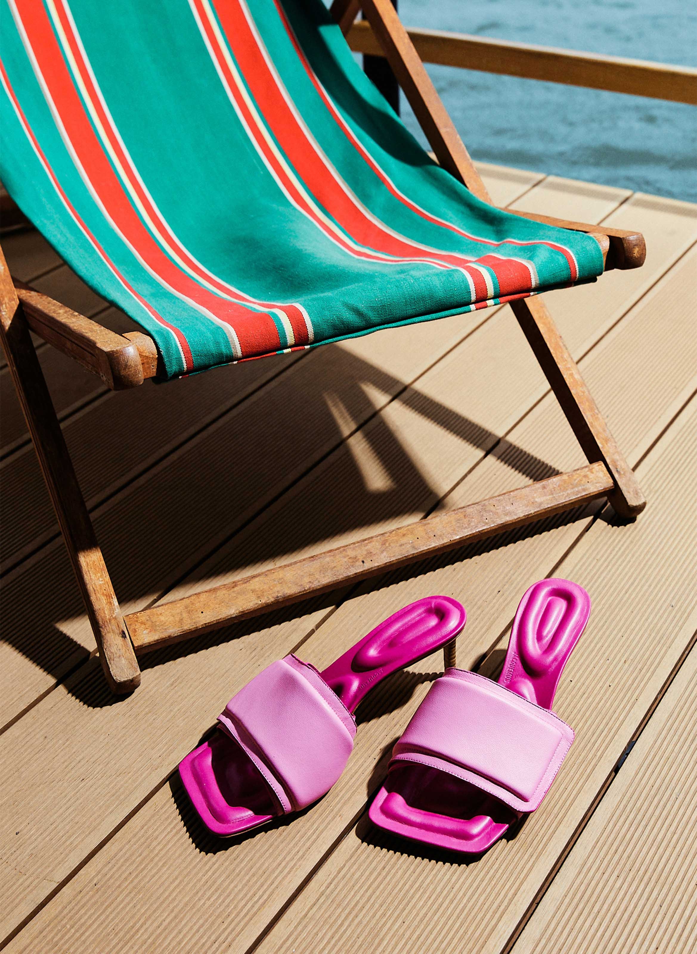 Les mules Piscine en cuir