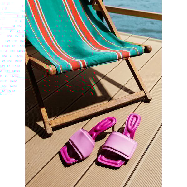 Les mules Piscine en cuir