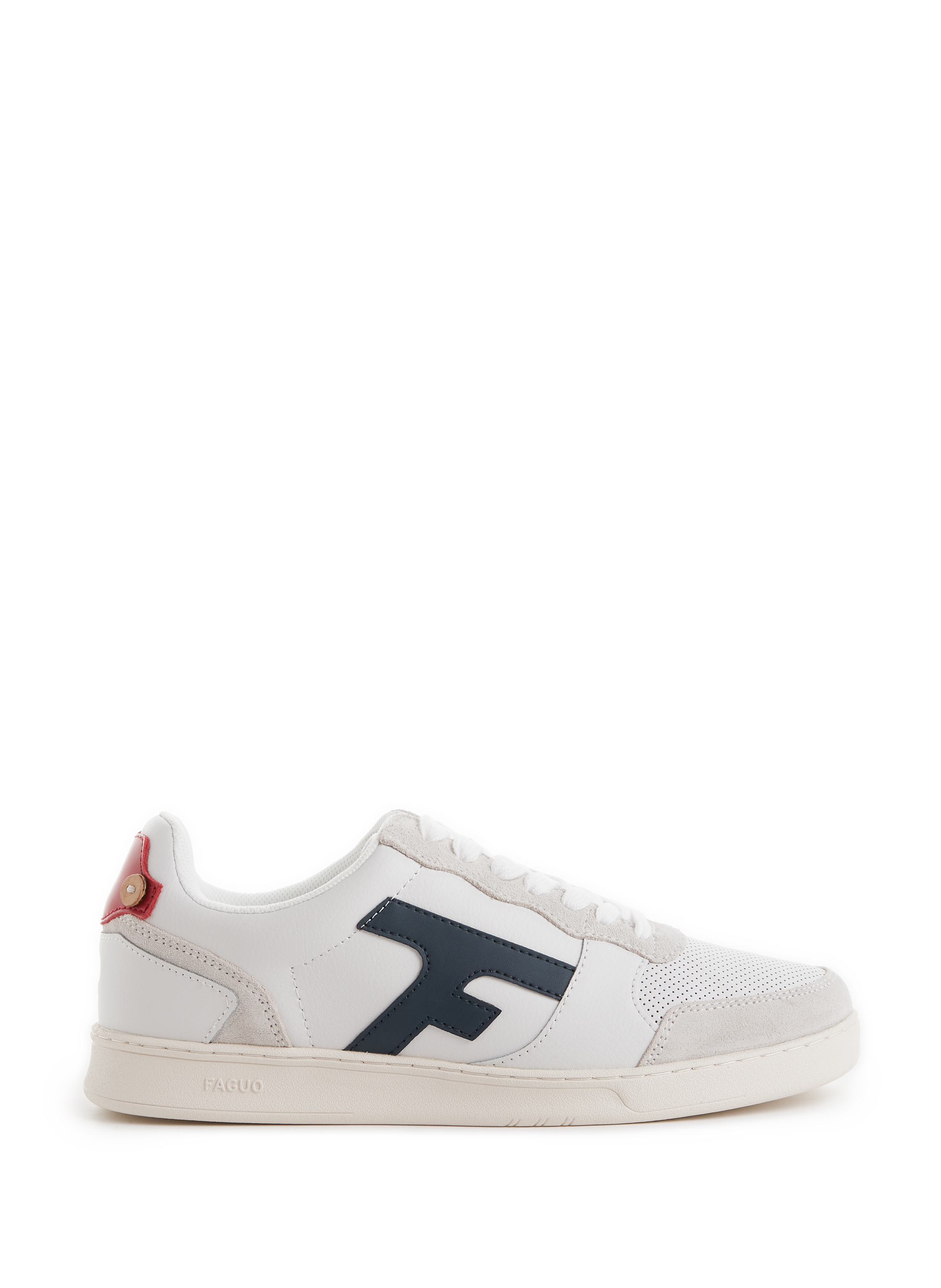 Baskets Hazel en cuir FAGUO Blanc