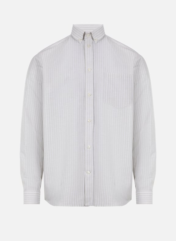 Straight striped shirt Beige by AU PRINTEMPS PARIS AU PRINTEMPS PARIS Straight striped shirt Beige