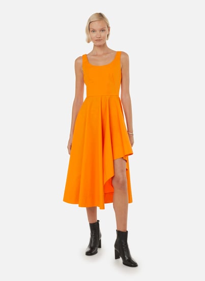 Robes oranges pour femme hotsell