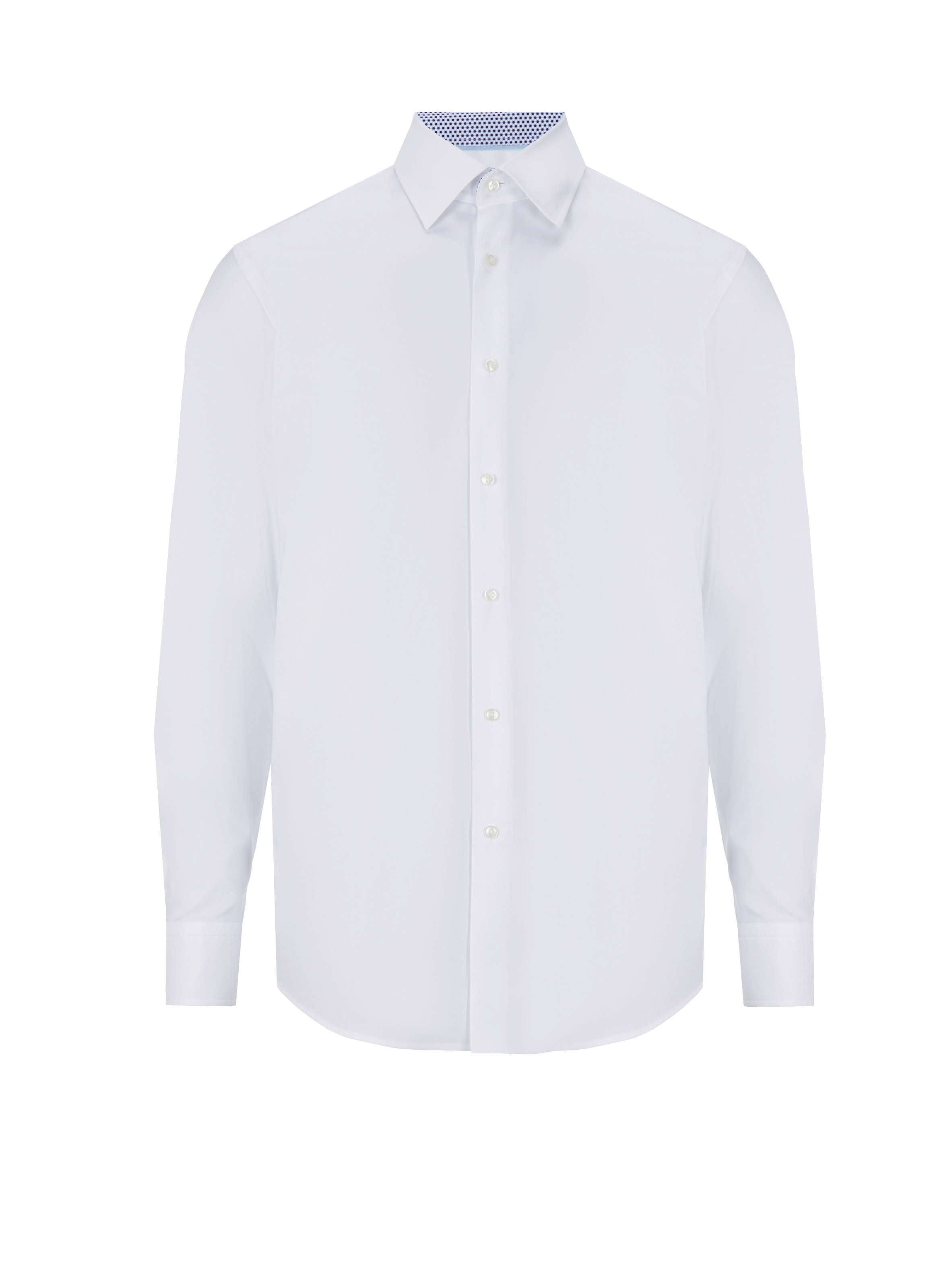Chemise slim en popeline de coton
