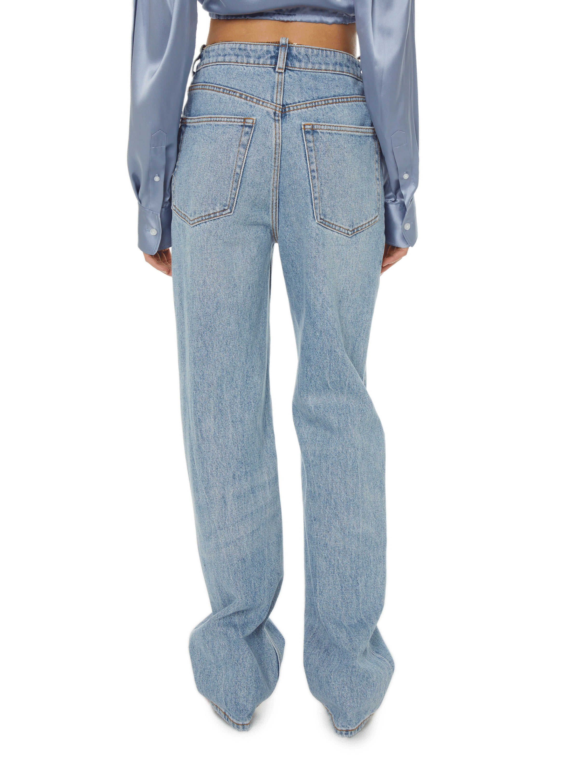 Jeans with chain detail ALEXANDER WANG Blue