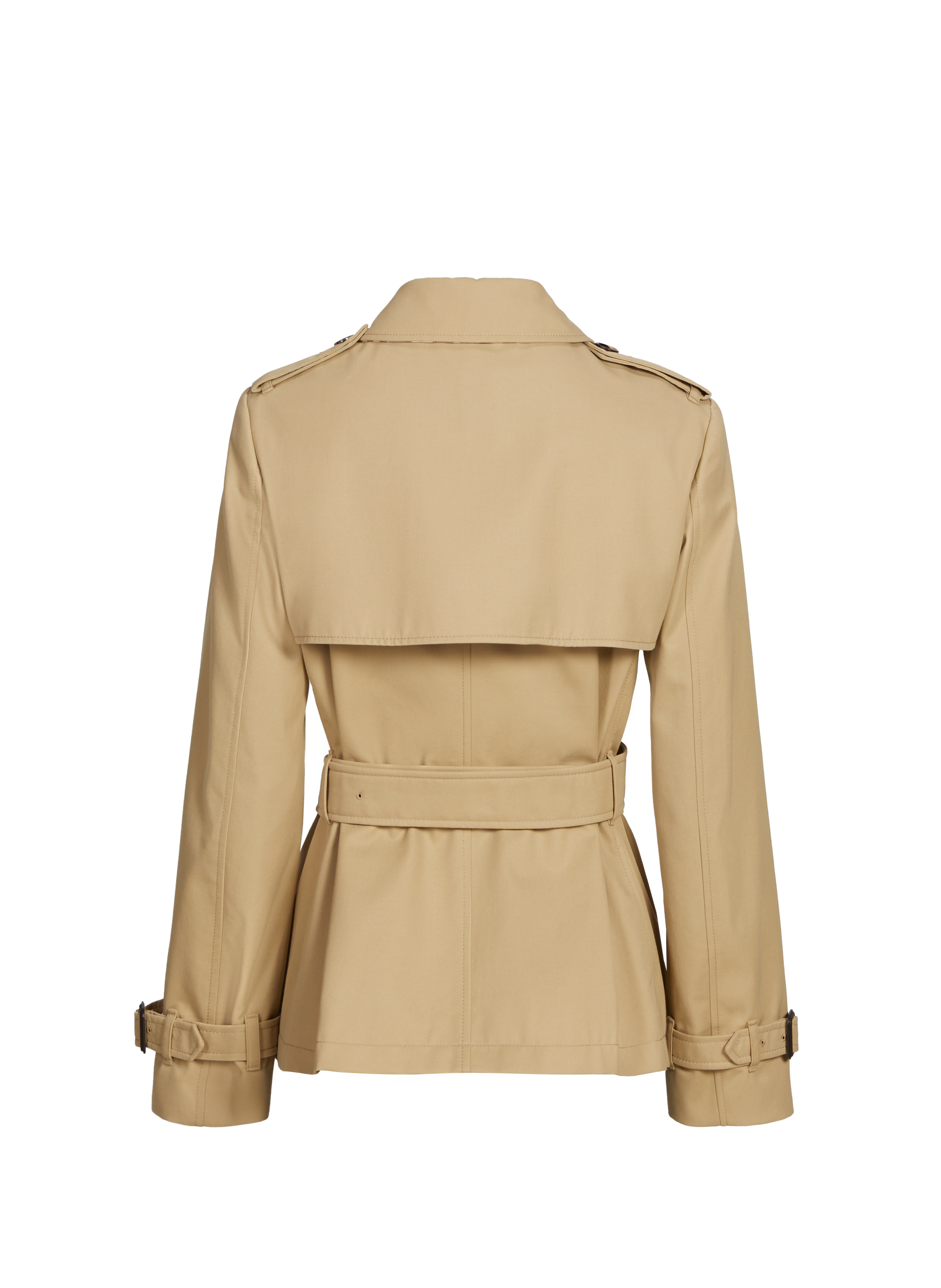 Short slim trench coat BURBERRY Beige