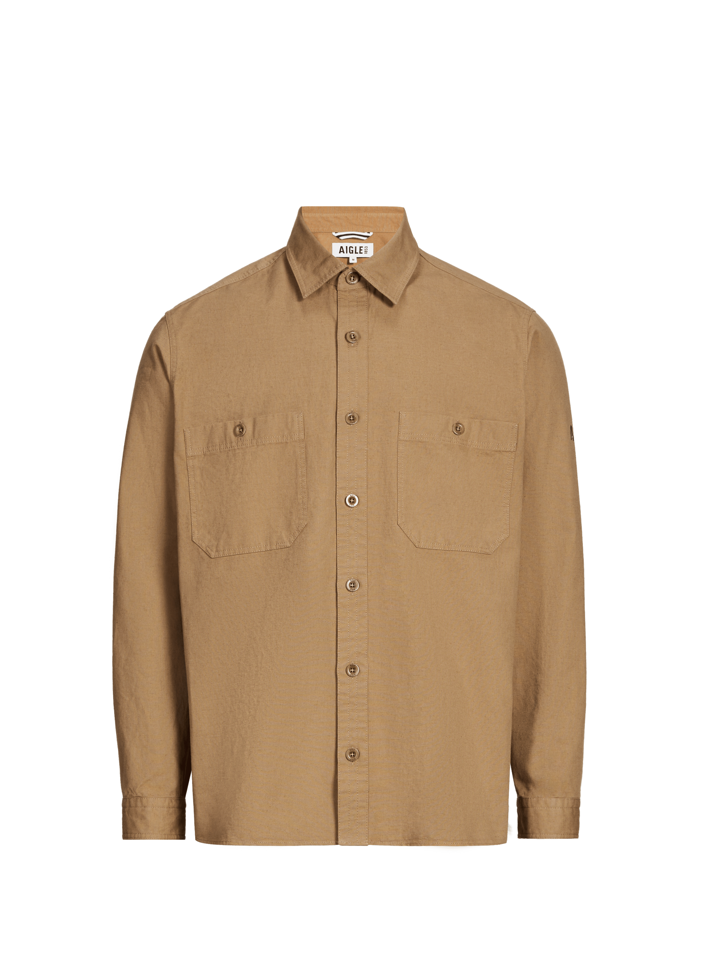 Chemise en coton et lin AIGLE Beige