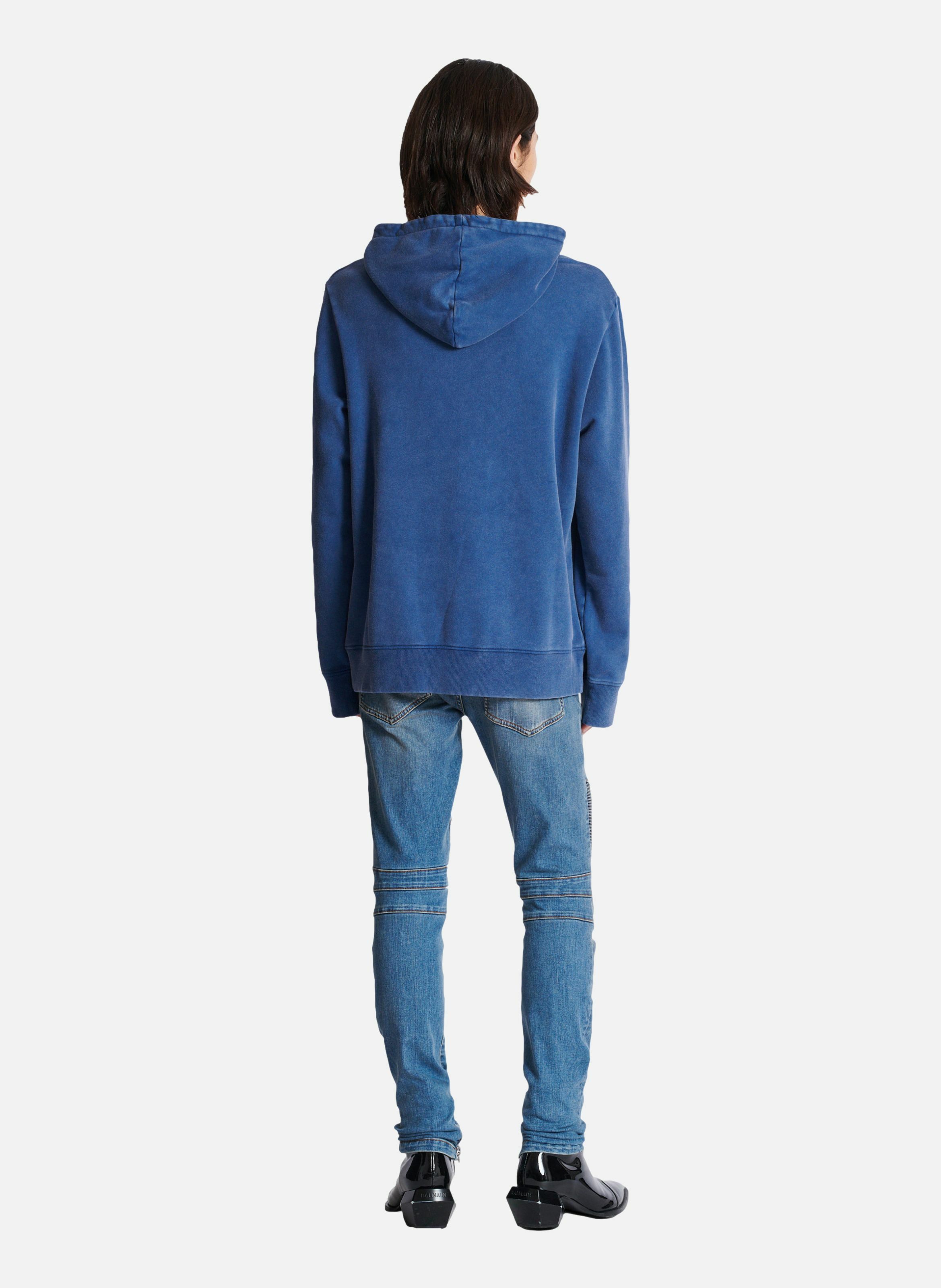 Hoodie brodé balmain vintage BALMAIN Bleu