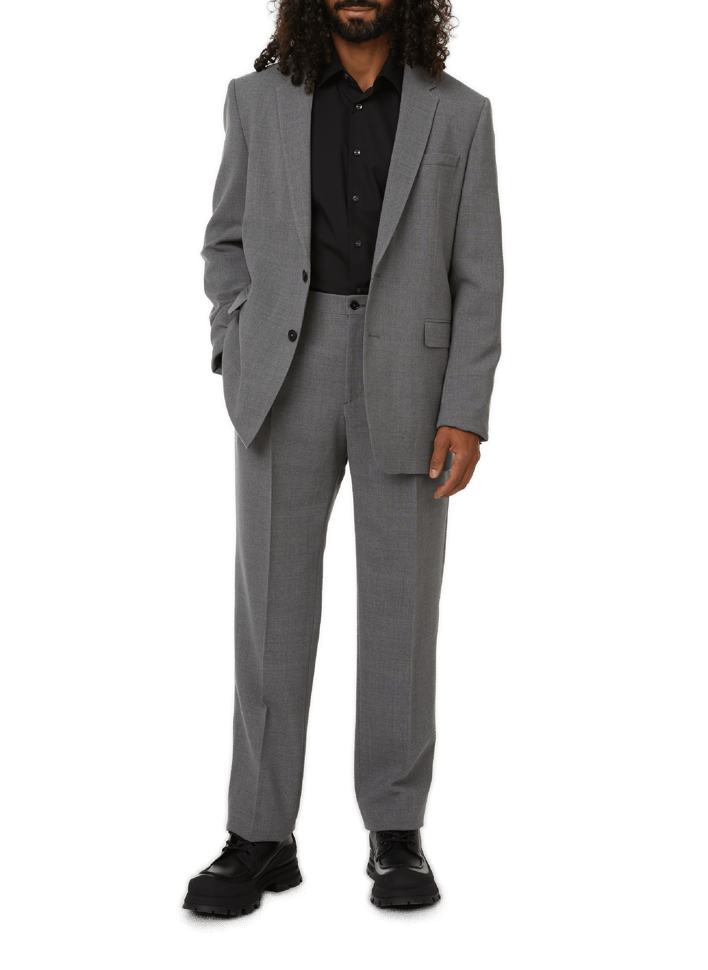 Wool suit jacket SAISON 1865 Grey