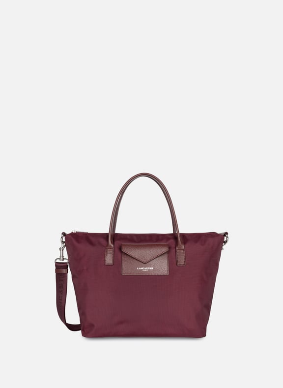 Sac cabas main - smart kba Rouge by LANCASTER LANCASTER Sac cabas main - smart kba Rouge