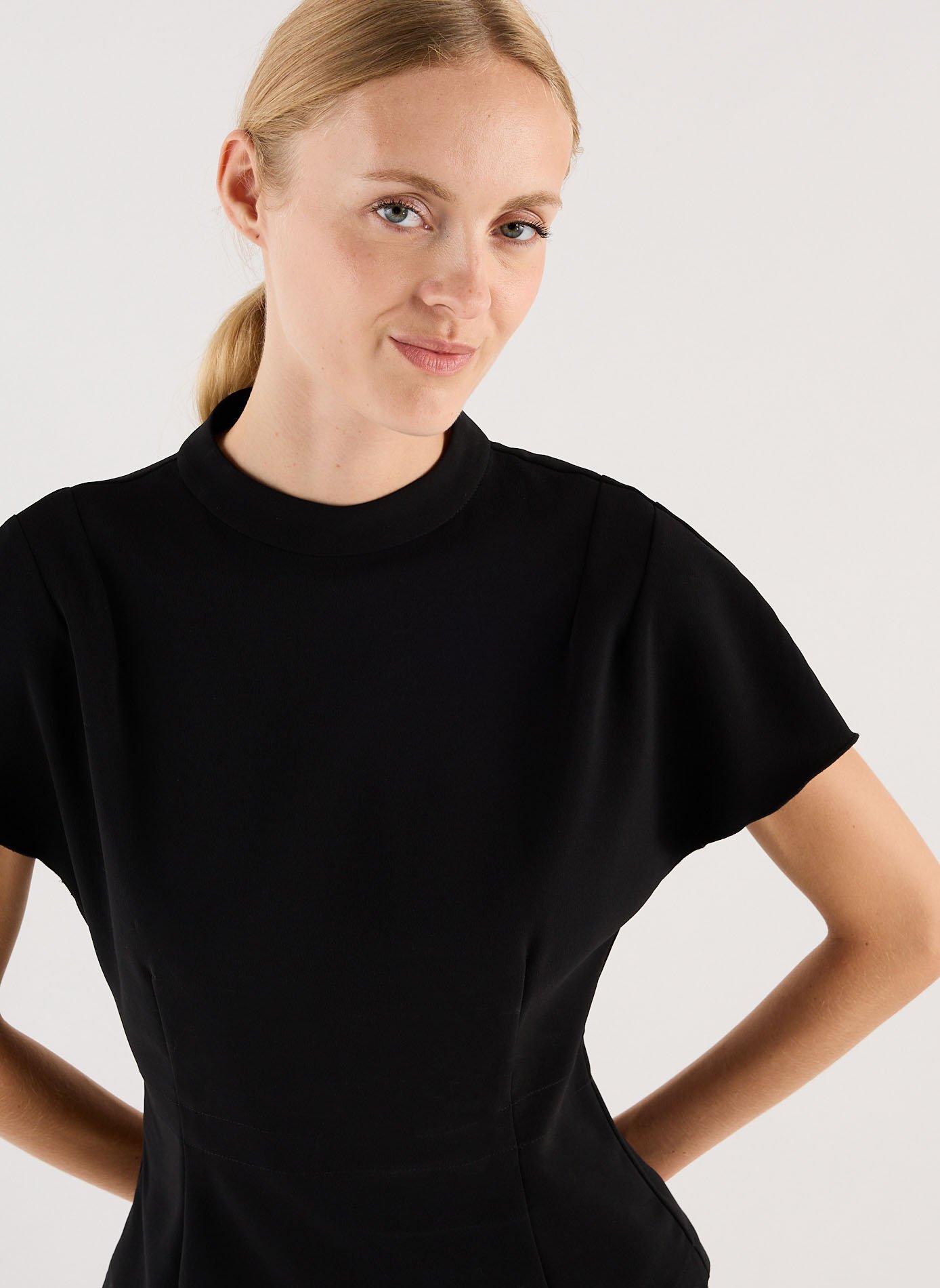 Top Uriel à col montant SAISON 1865 Noir