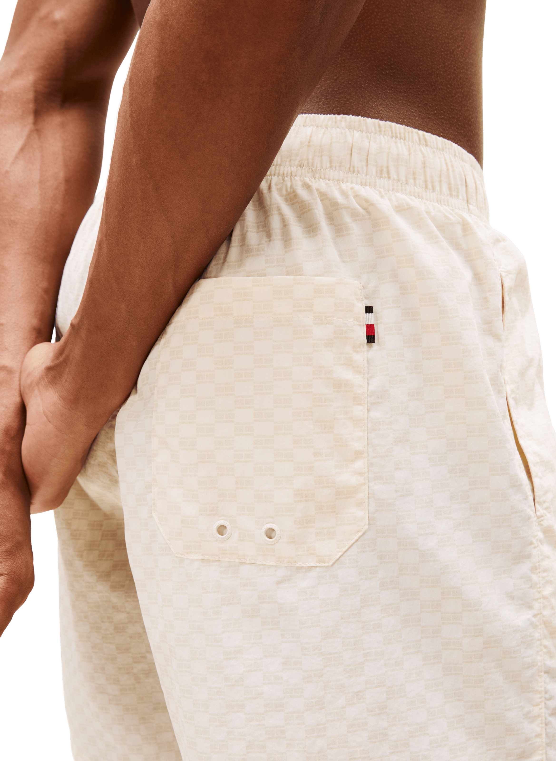  Printed swim shorts TOMMY HILFIGER Beige